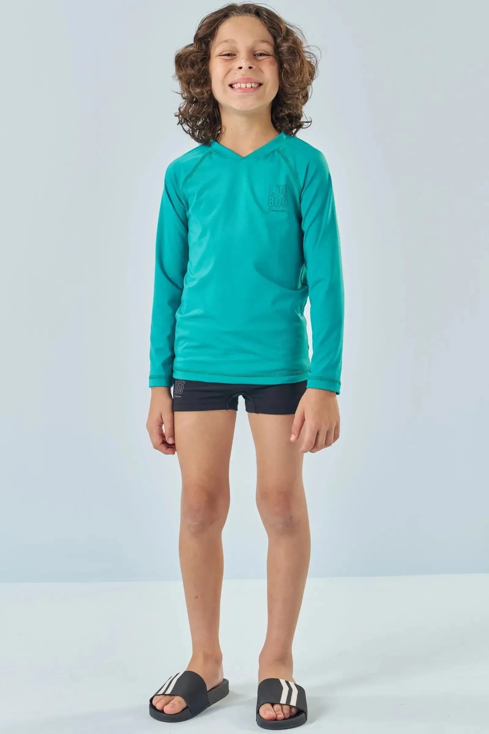 Sunga em Malha UV Dry com Proteção UV 50+ 85532 LucBoo Infantil Menino