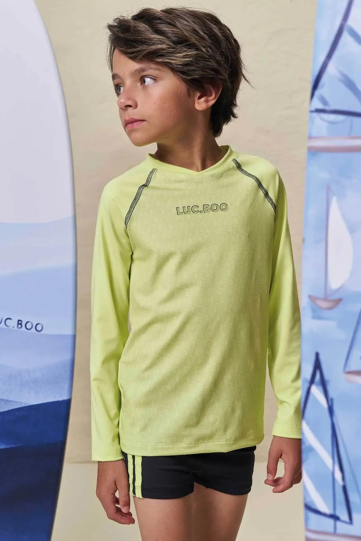 Sunga em Malha UV Dry com Proteção UV50+ 99585 LucBoo Infantil Menino