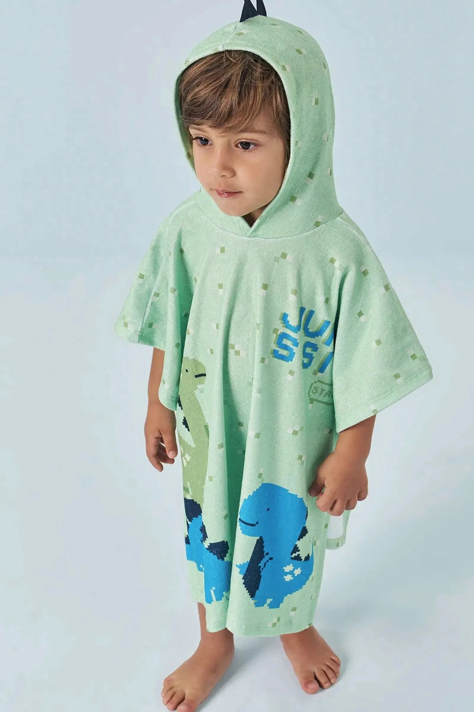 Toalha Poncho com Capuz em Plush Atoalhado 85560 LucBoo