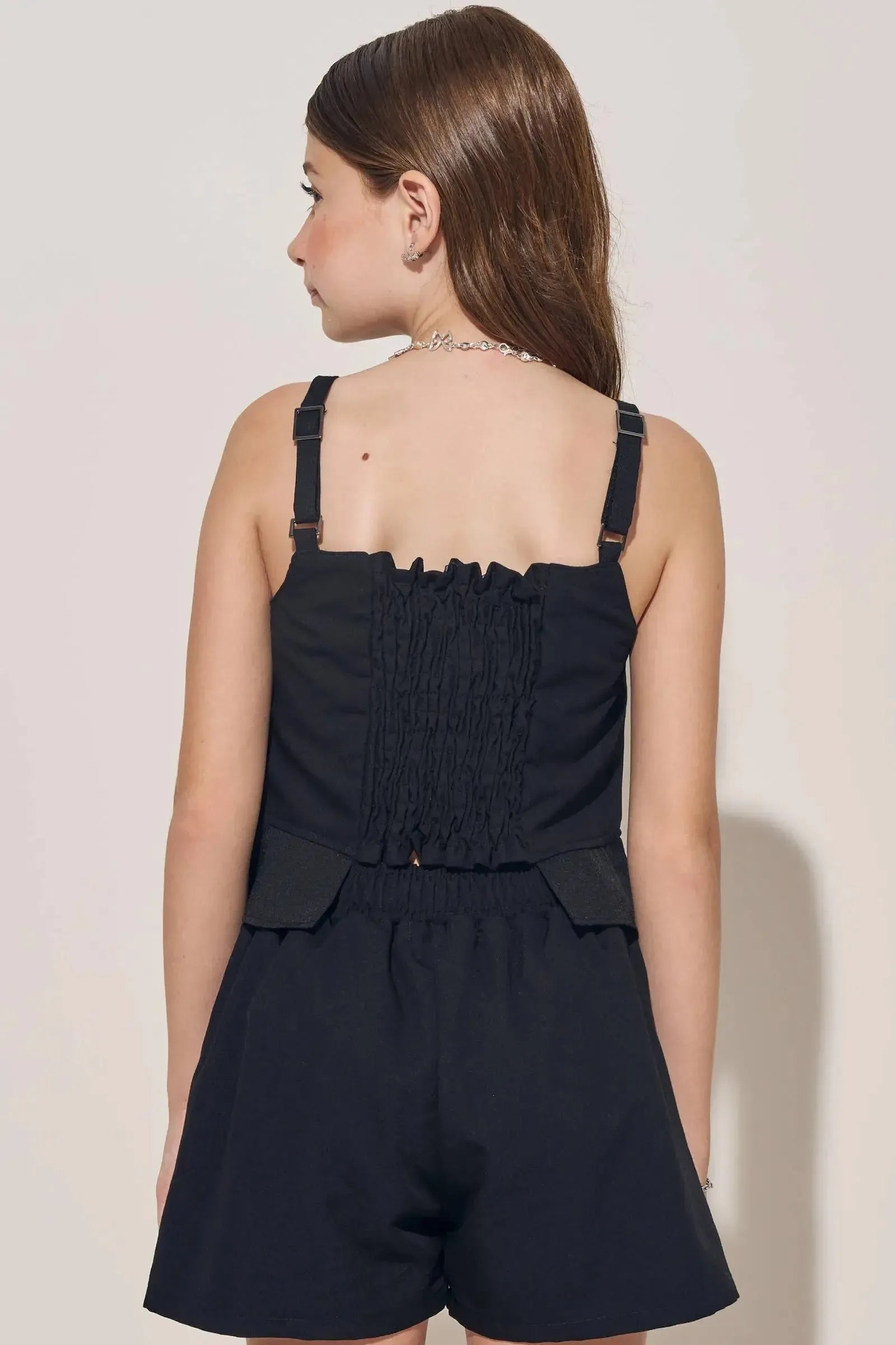Top Boxy em Tecido Plano de Viscose 83135 Lilimoon Teen Menina