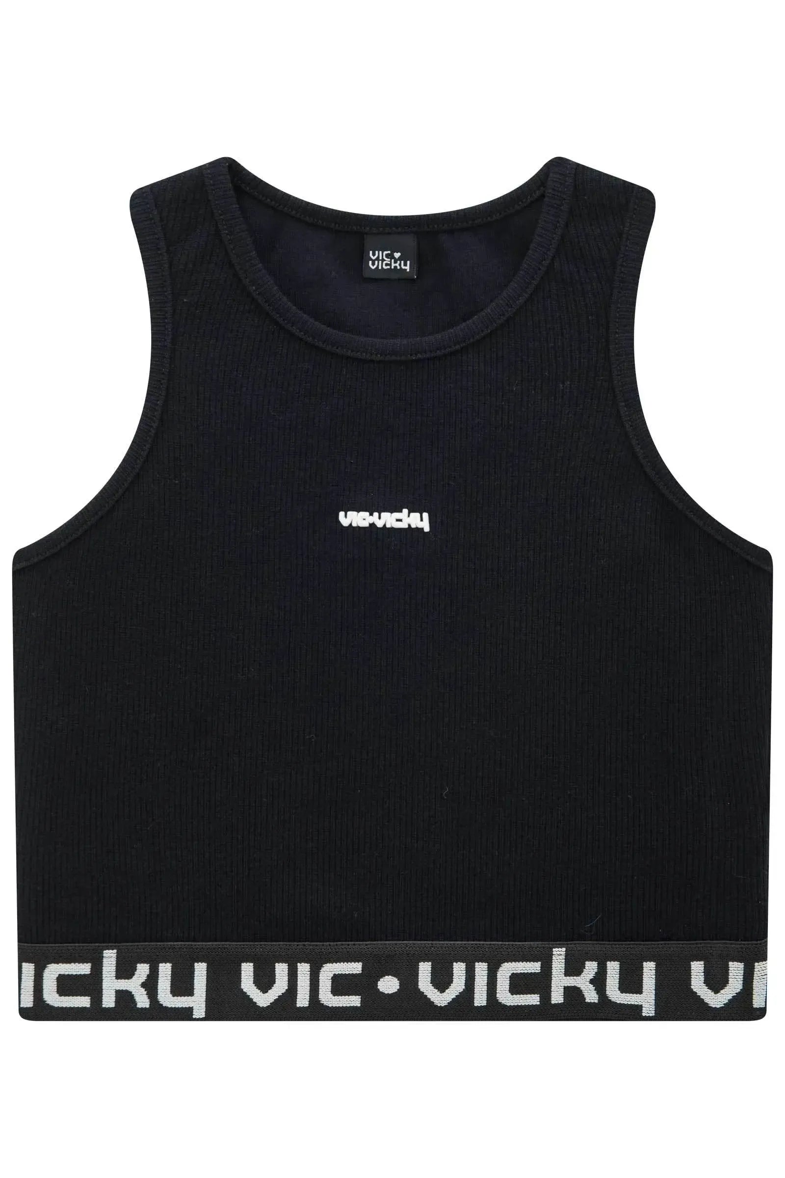 Top Cropped em Canelado Liz 92743 Vic&Vicky Teen Menina