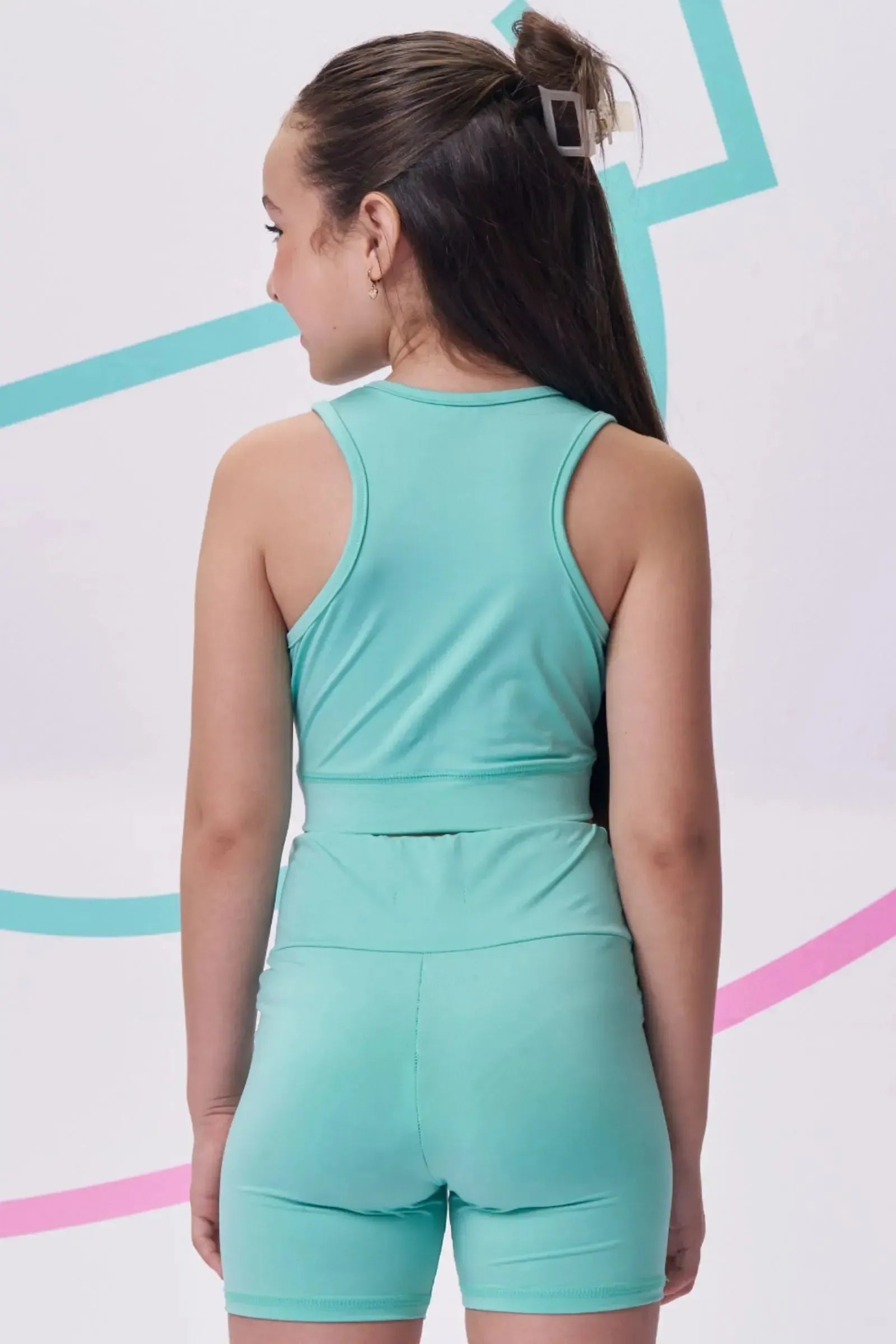 Top Cropped em Malha UV50 96288 Vic&Vicky Teen Menina