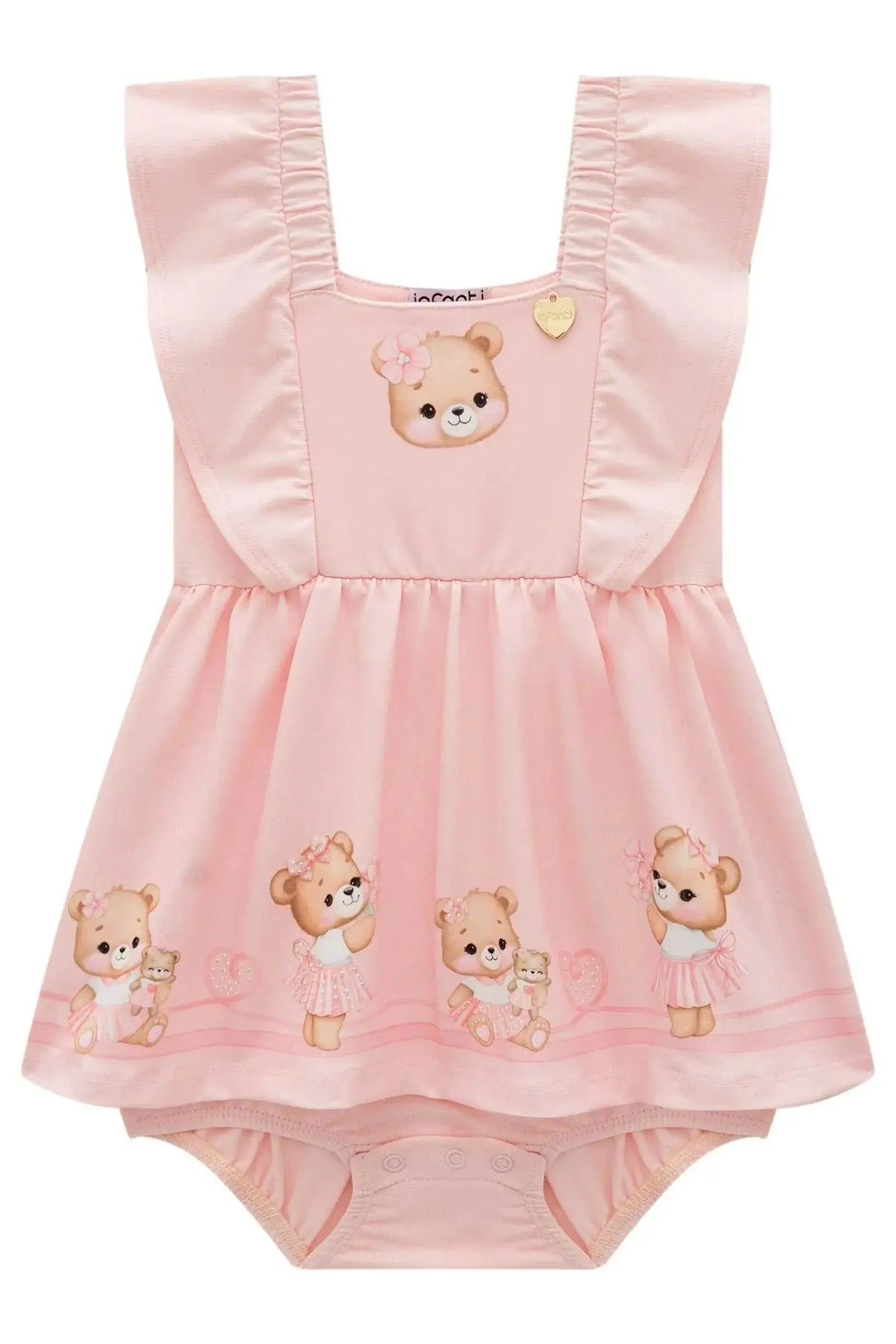Vestbody em Cotton 98592 Infanti Bebê Menina