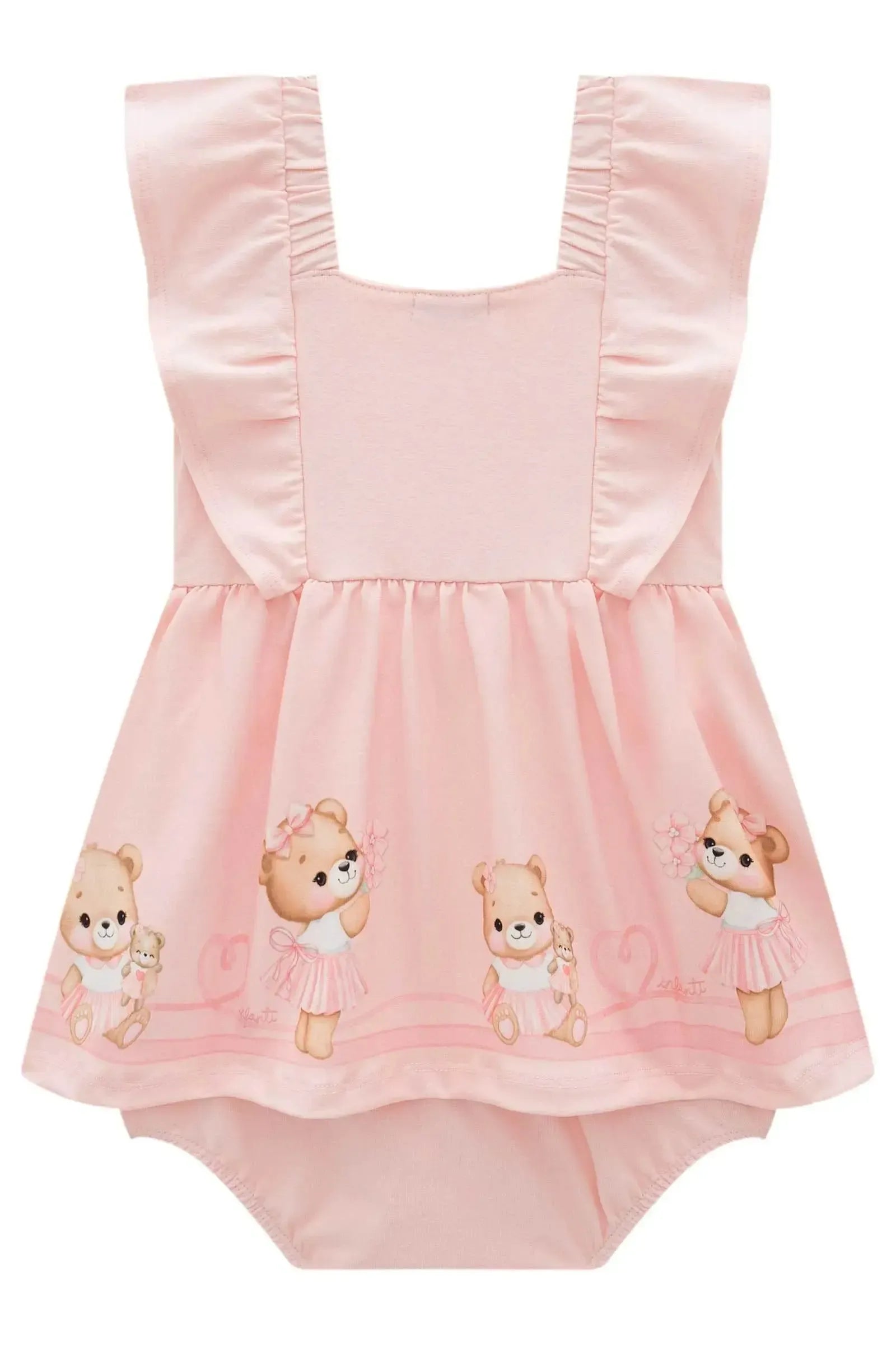 Vestbody em Cotton 98592 Infanti Bebê Menina