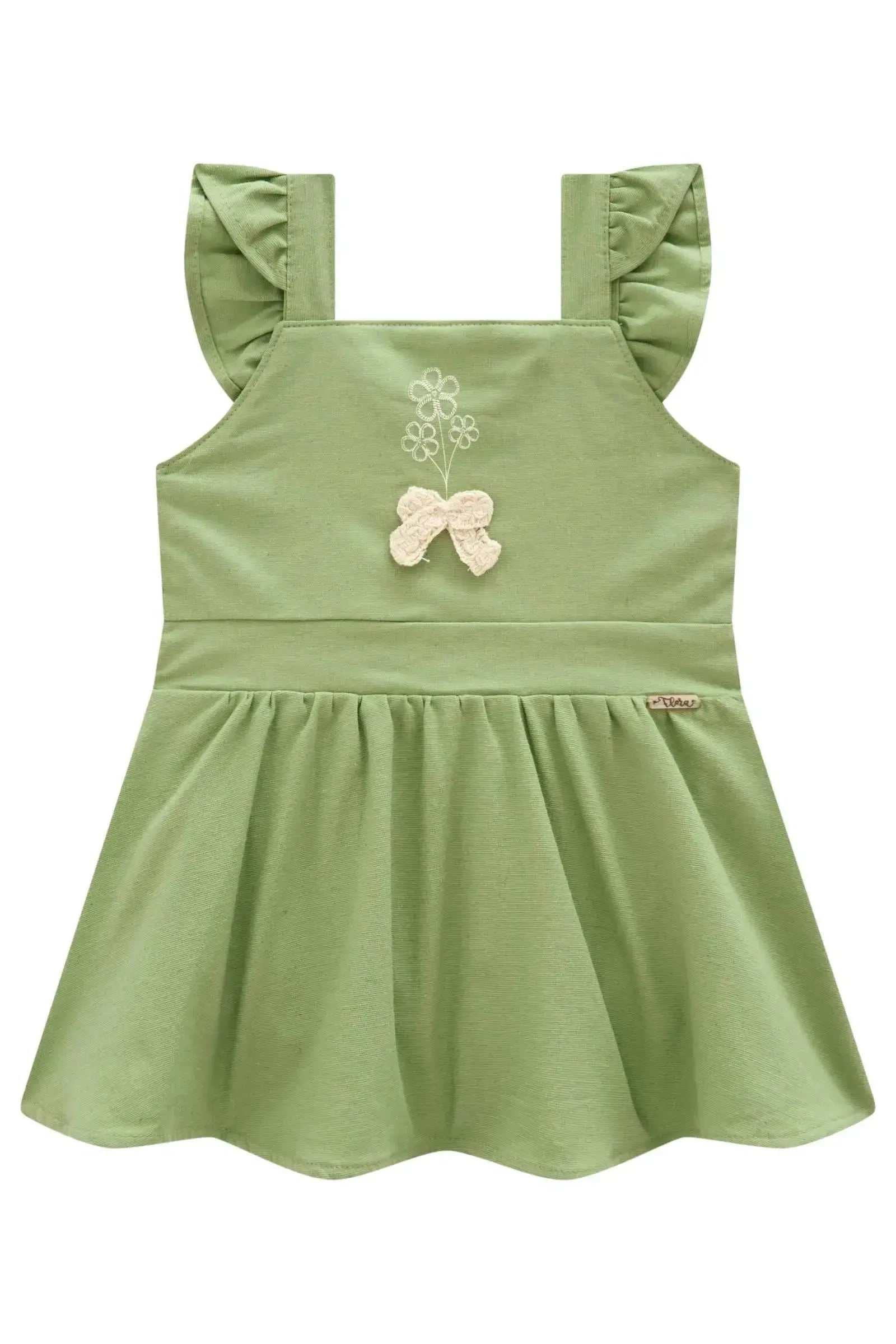 Vestbody em Linho com Elastano 98086 Infanti Bebê Menina