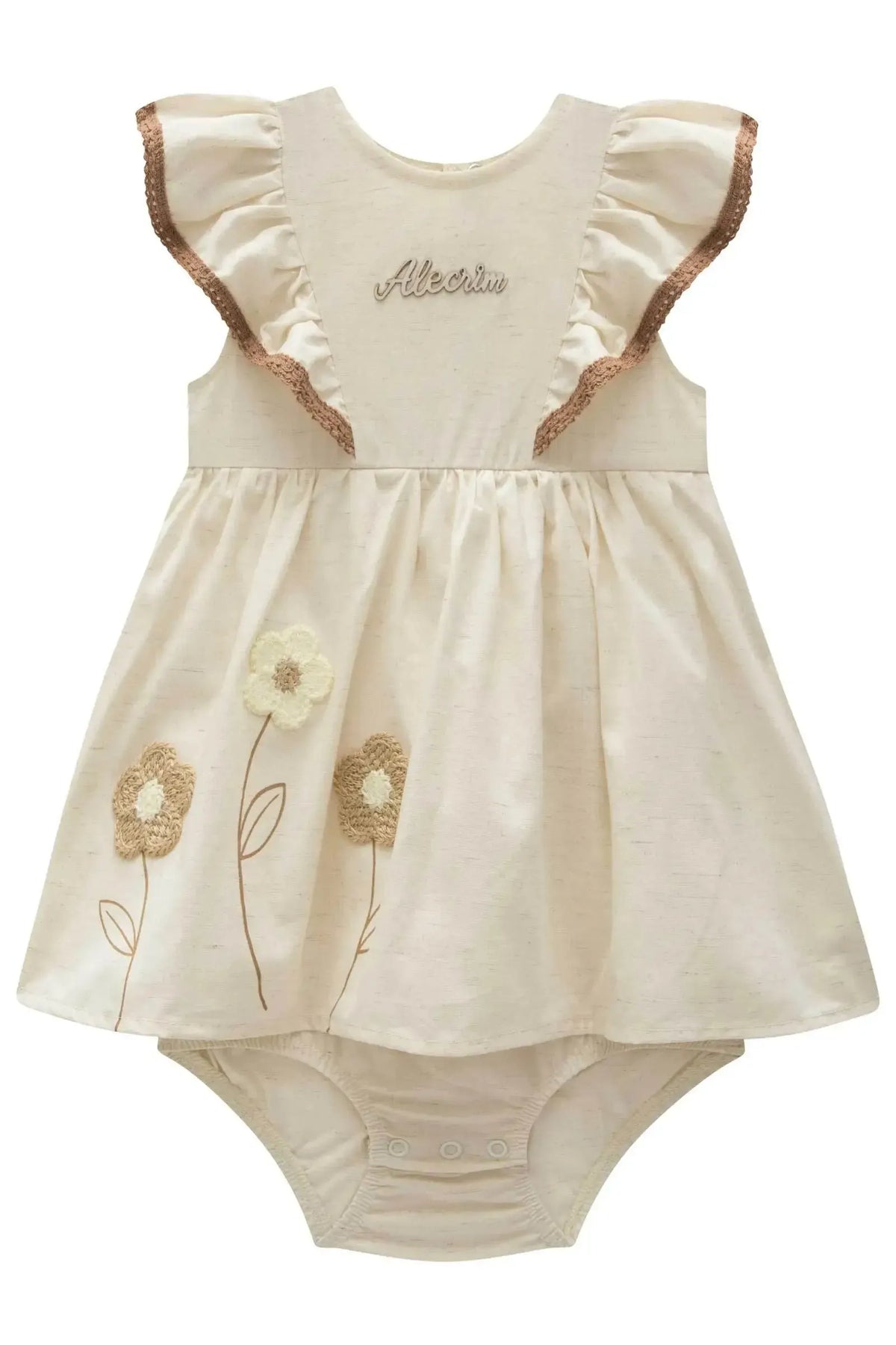 Vestbody em Linho Deluxe 98756 Kukiê Bebê Menina