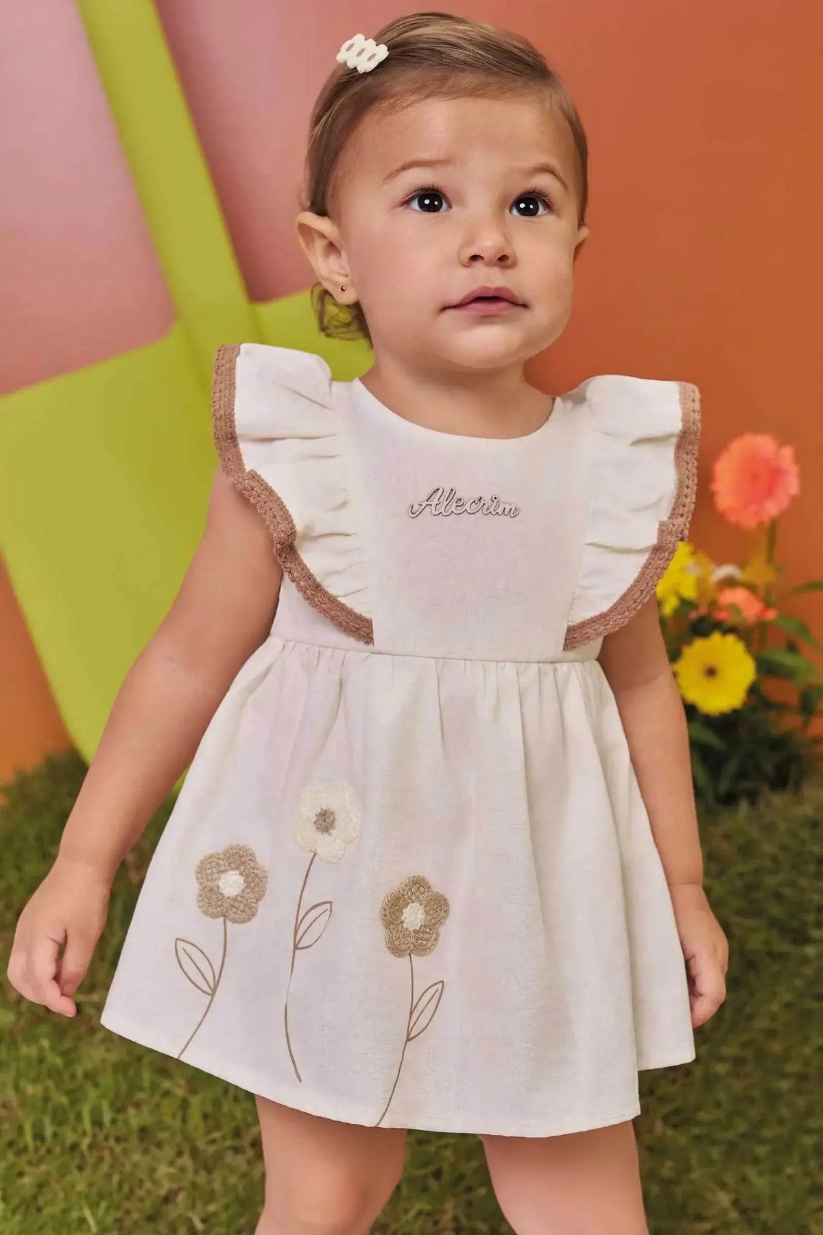 Vestbody em Linho Deluxe 98756 Kukiê Bebê Menina