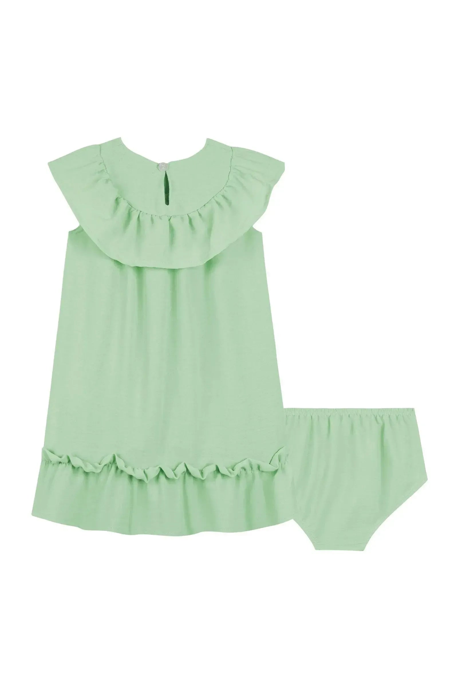 Vestido e Calcinha em Air Flow 86820 Kukiê Bebê Menina