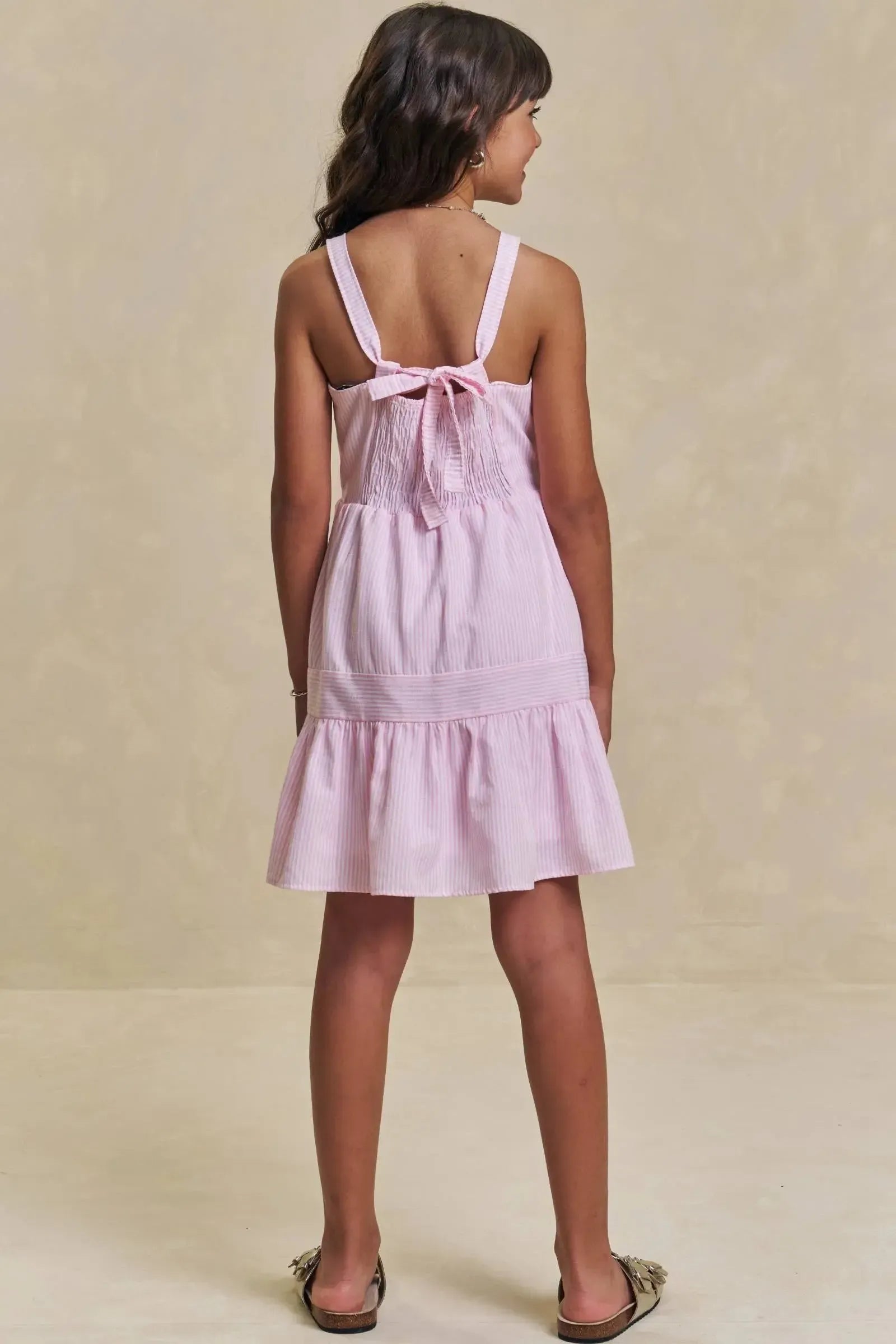 Vestido em Alfaiataria Stripes 94877 Lilimoon Teen Menina