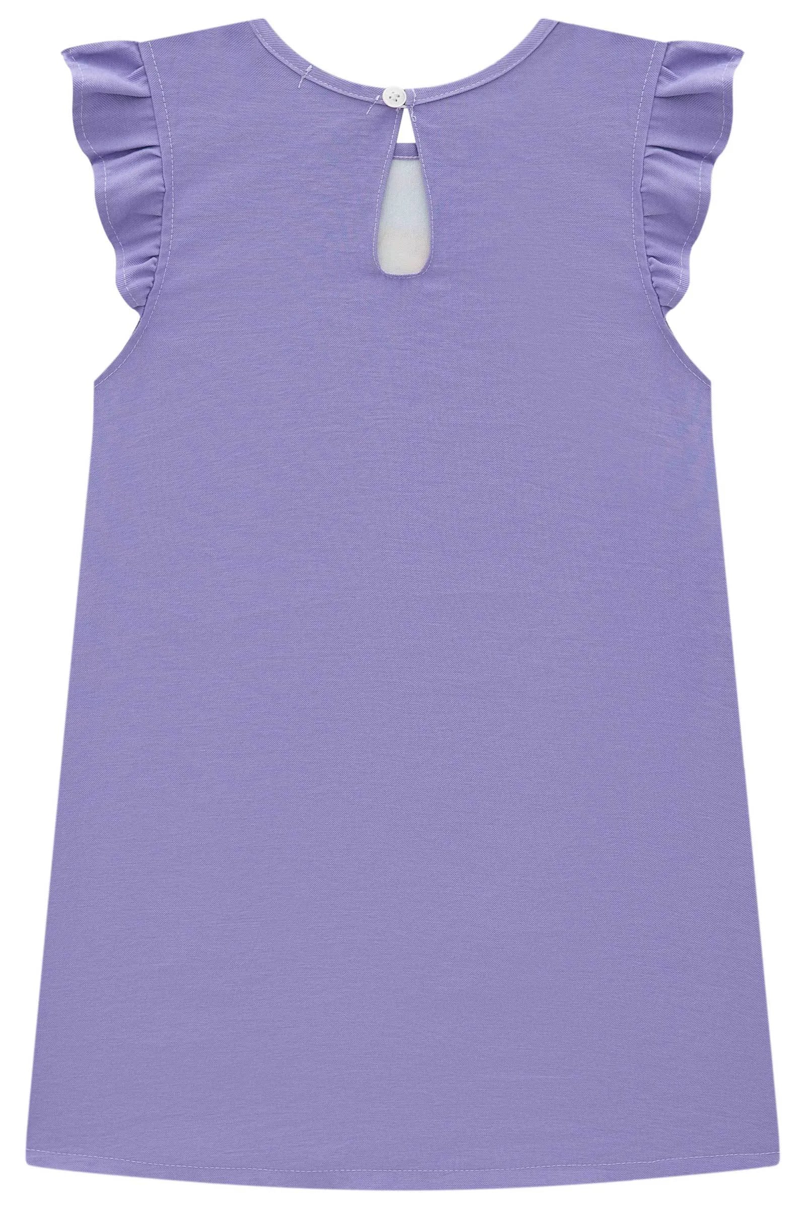 Vestido em Blend de Viscose 93214 Infanti Infantil Menina
