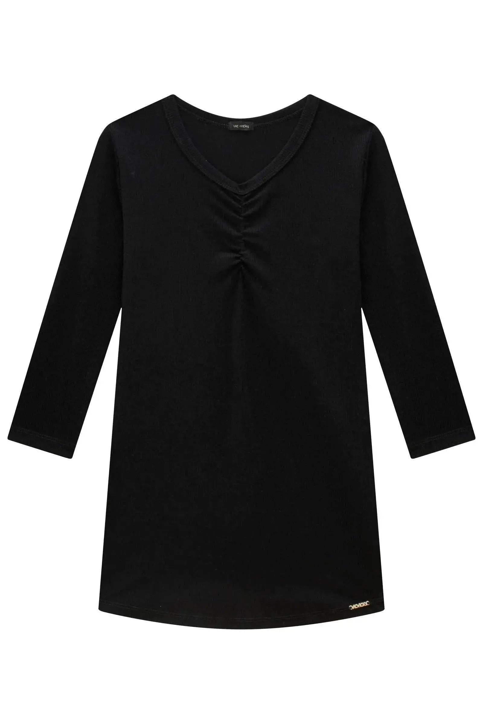Vestido em Canelado Liz 89193 Vic&Vicky Teen Menina