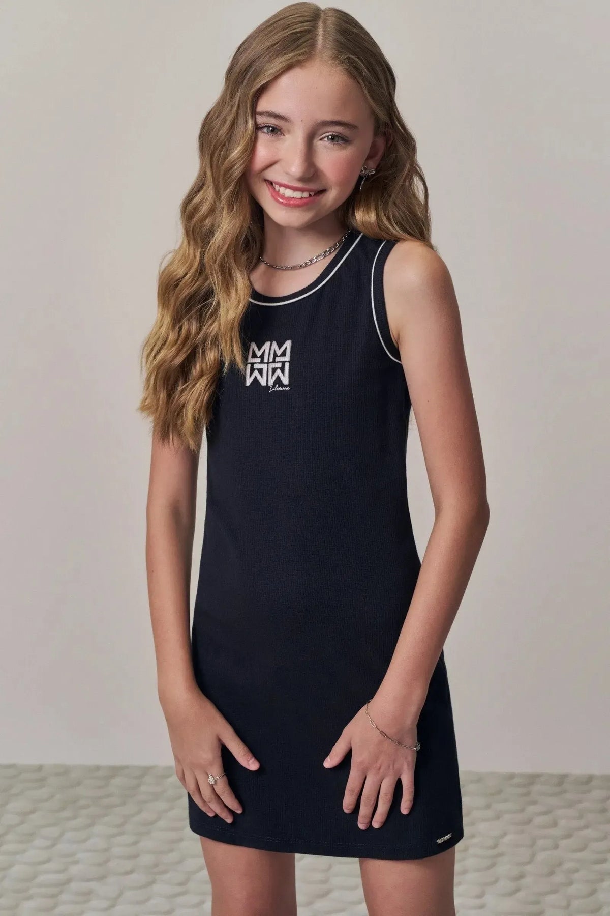 Vestido em Canelado Liz 92632 Lilimoon Teen Menina