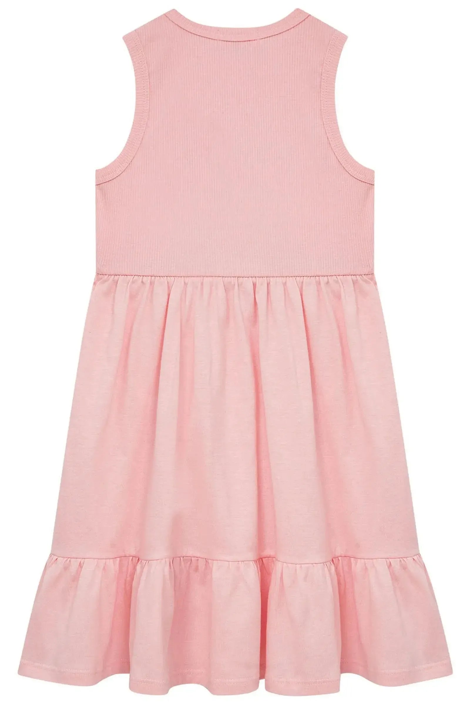 Vestido em Canelado Liz e Meia Malha 95084 Kukiê Infantil Menina