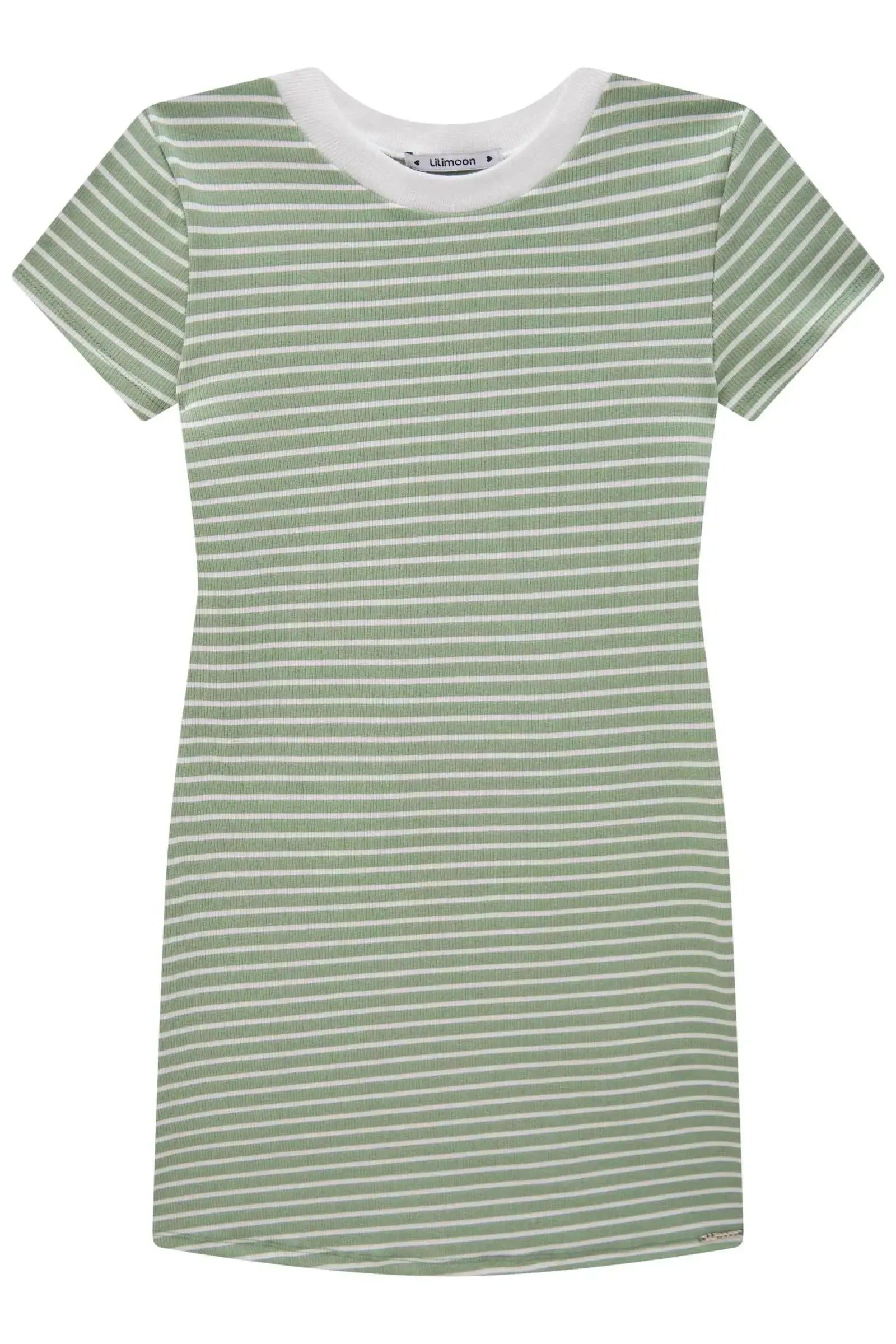Vestido em Canelado Stripes 83671 Lilimoon Teen Menina