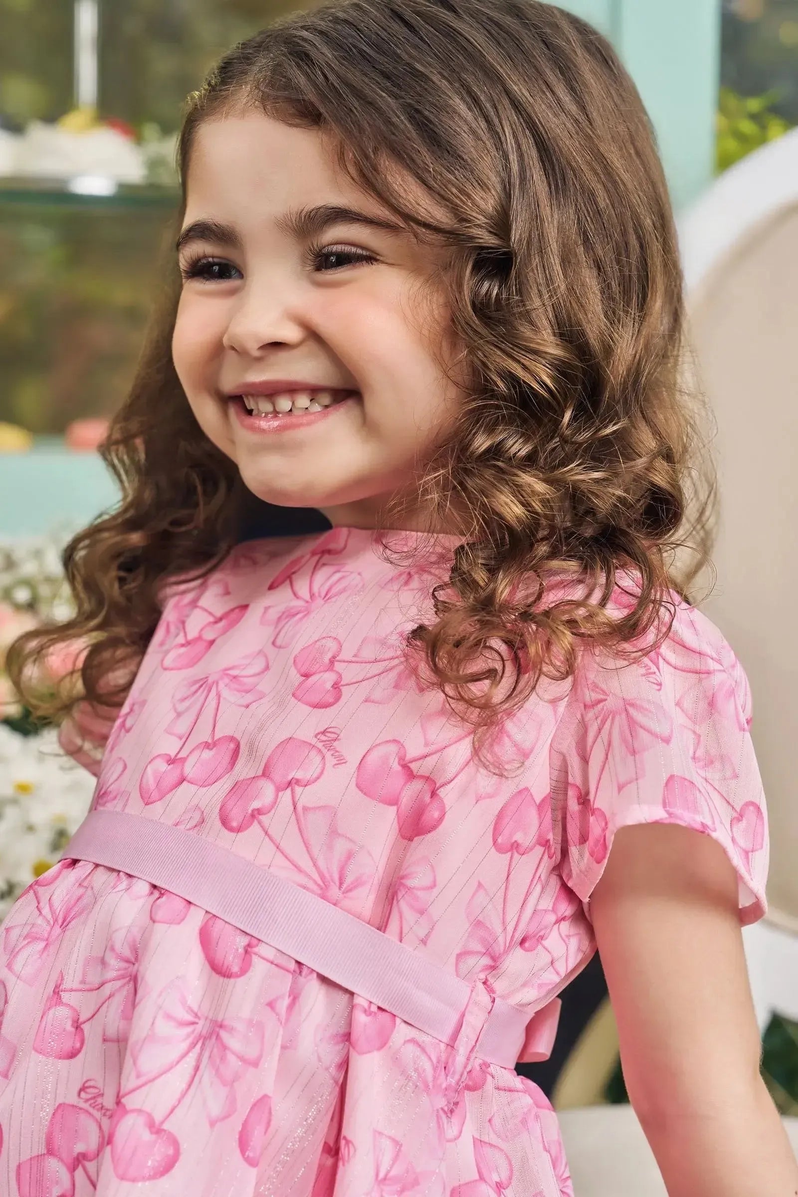 Vestido em Chiffon Brilho 84691 Kukiê Bebê Menina