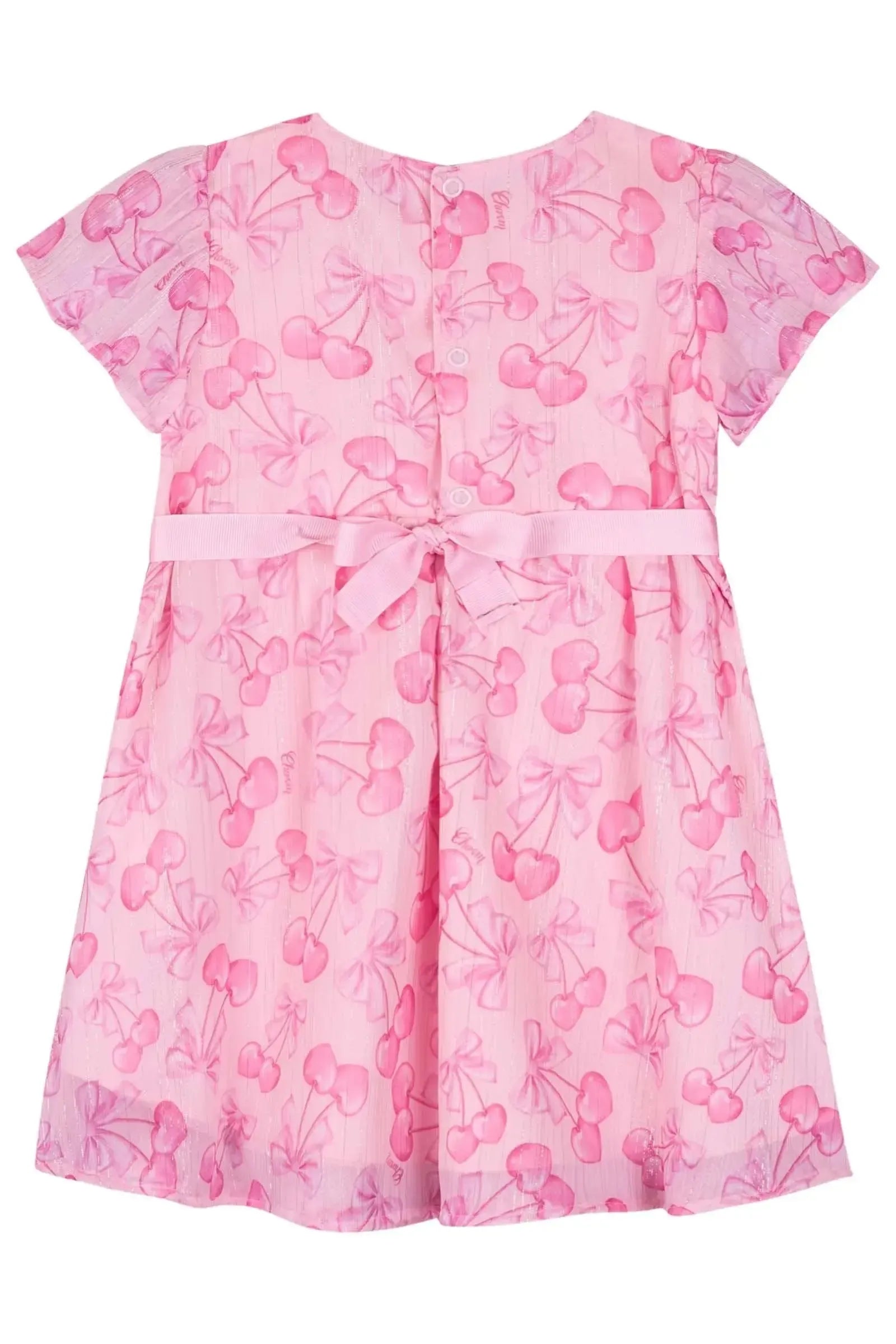 Vestido em Chiffon Brilho 84691 Kukiê Bebê Menina