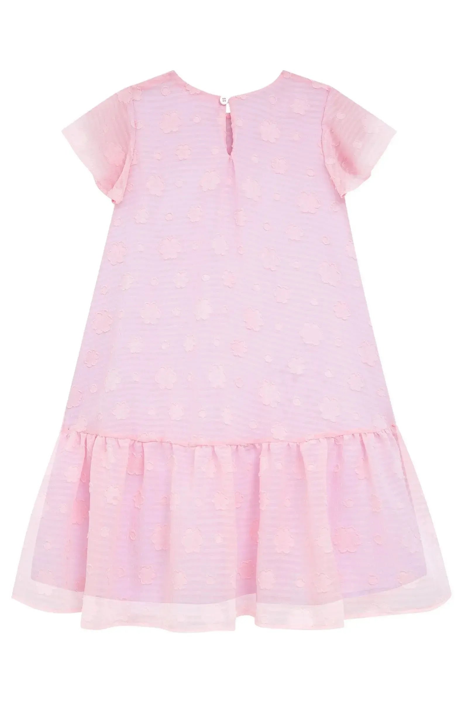 Vestido em Chiffon Flores 96558 Kukiê Infantil Menina