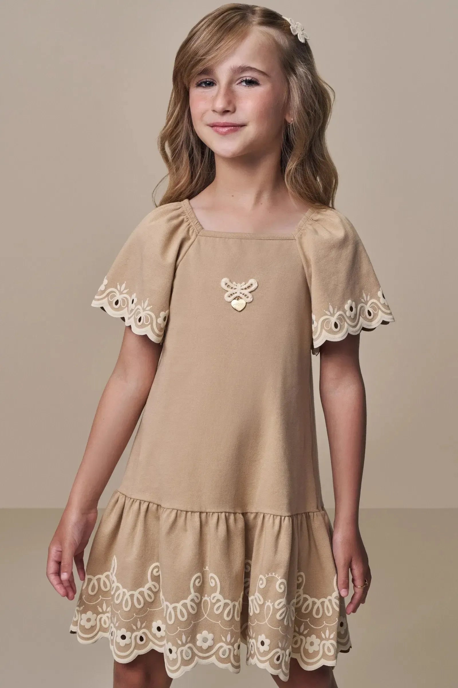 Vestido em Cotton 15784 Infanti Infantil Menina