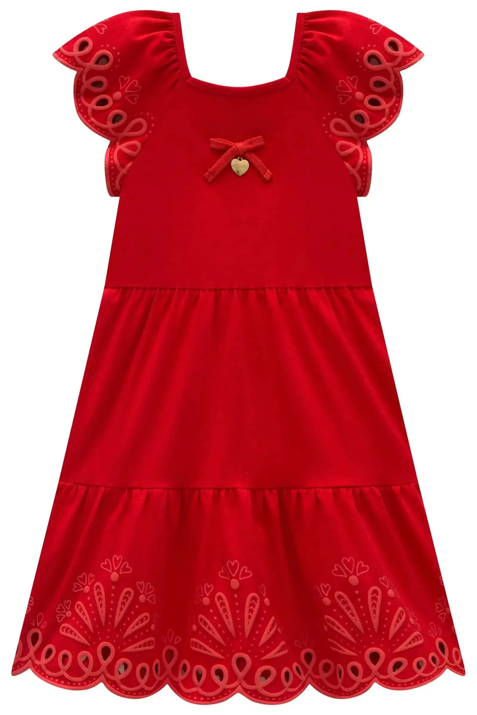 Vestido em Cotton 21714 Infanti Infantil Menina