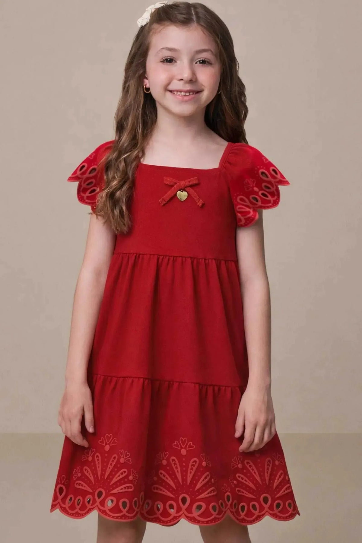 Vestido em Cotton 21714 Infanti Infantil Menina
