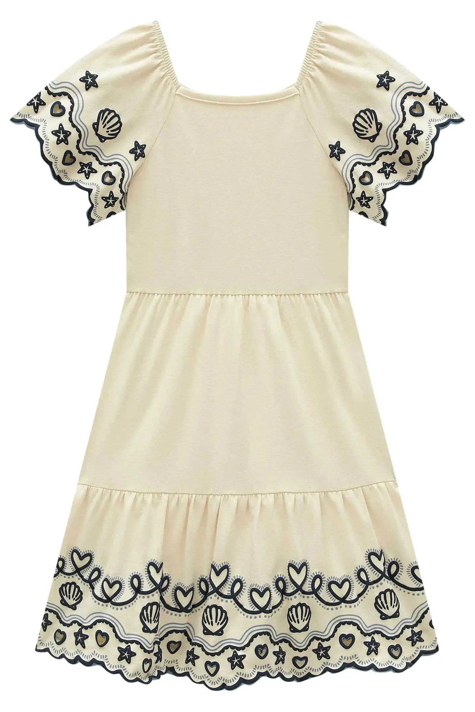 Vestido em Cotton 21729 Infanti Infantil Menina
