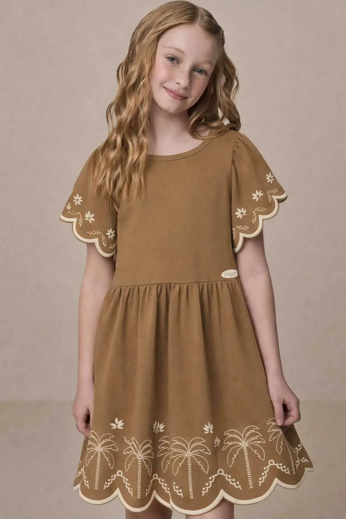 Vestido em Cotton 21816 Kukiê Infantil Menina