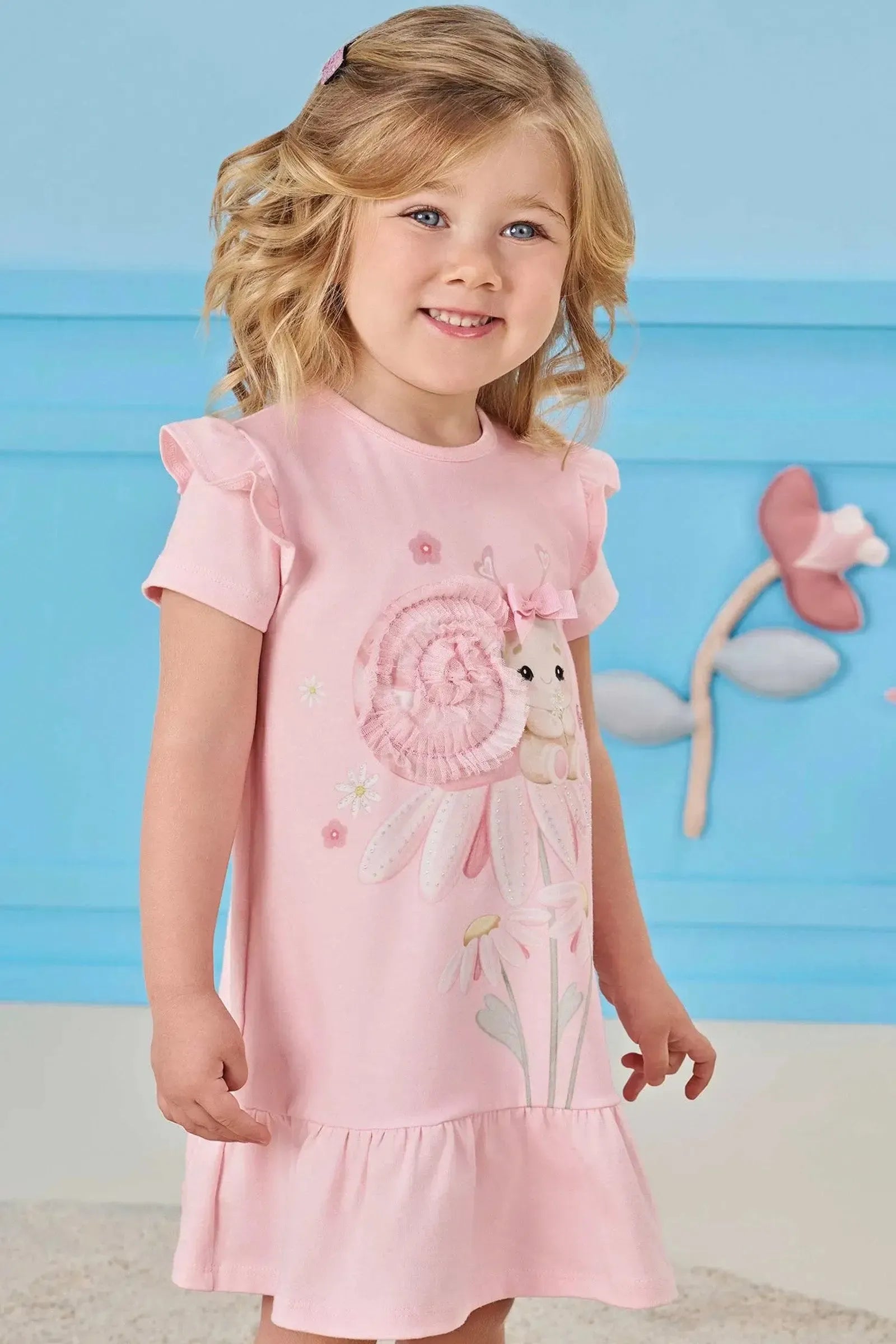 Vestido em Cotton 83590 Infanti Bebê Menina