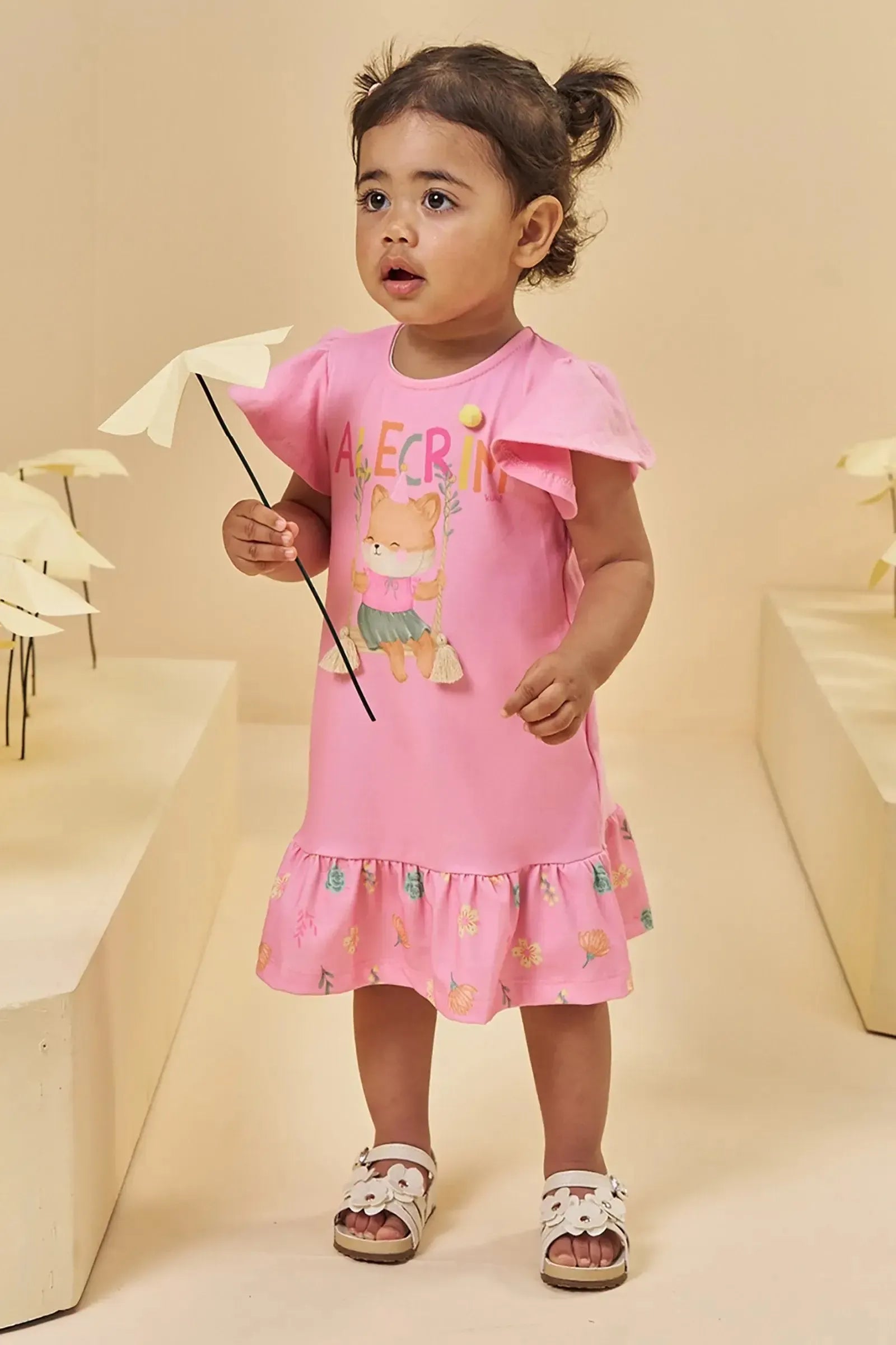 Vestido em Cotton 95537 Kukiê Bebê Menina