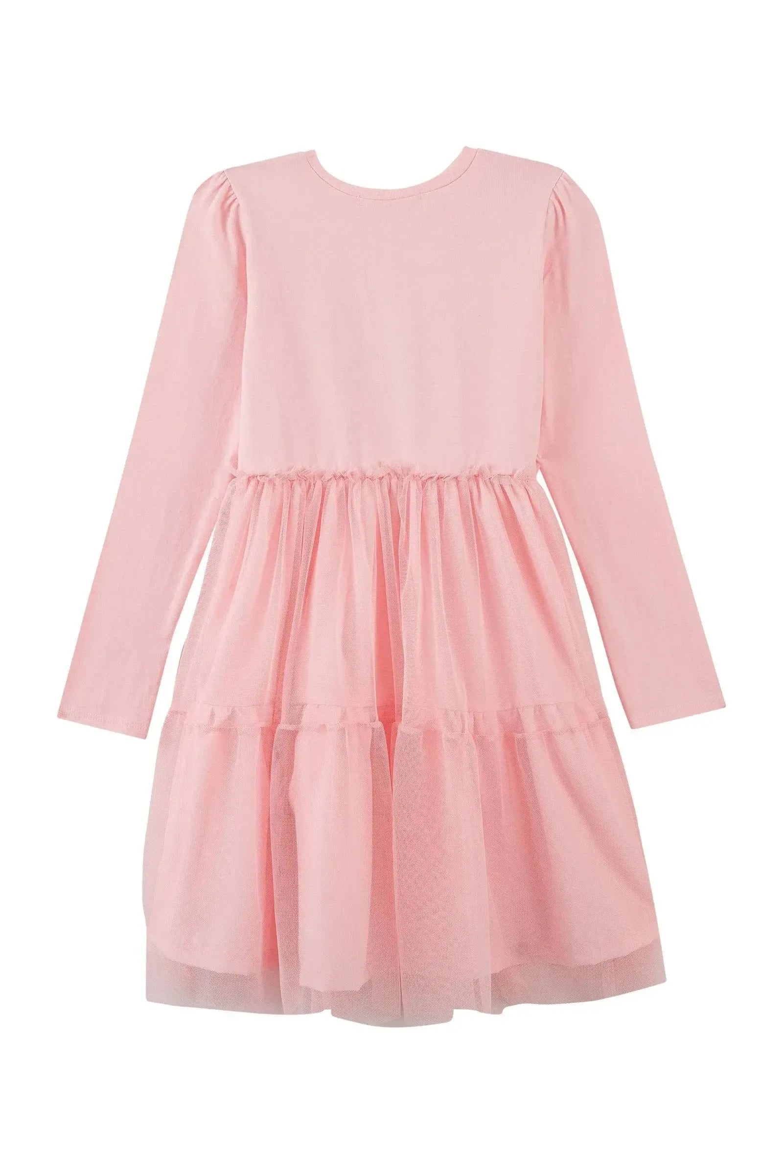 Vestido em Cotton e Tule com Elastano 92154 Kukiê Infantil Menina