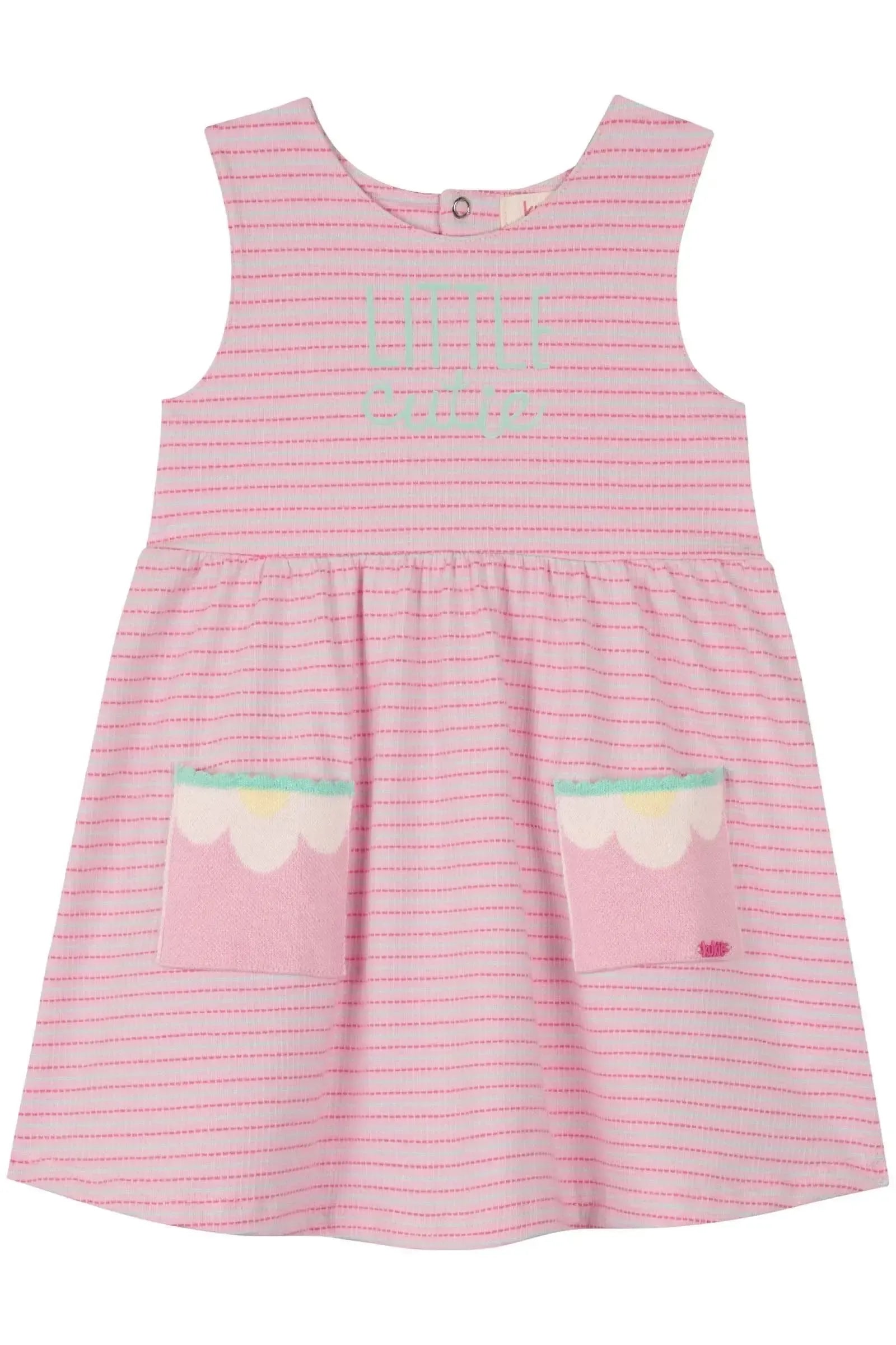 Vestido em Cotton Listrado 84823 Kukiê Bebê Menina