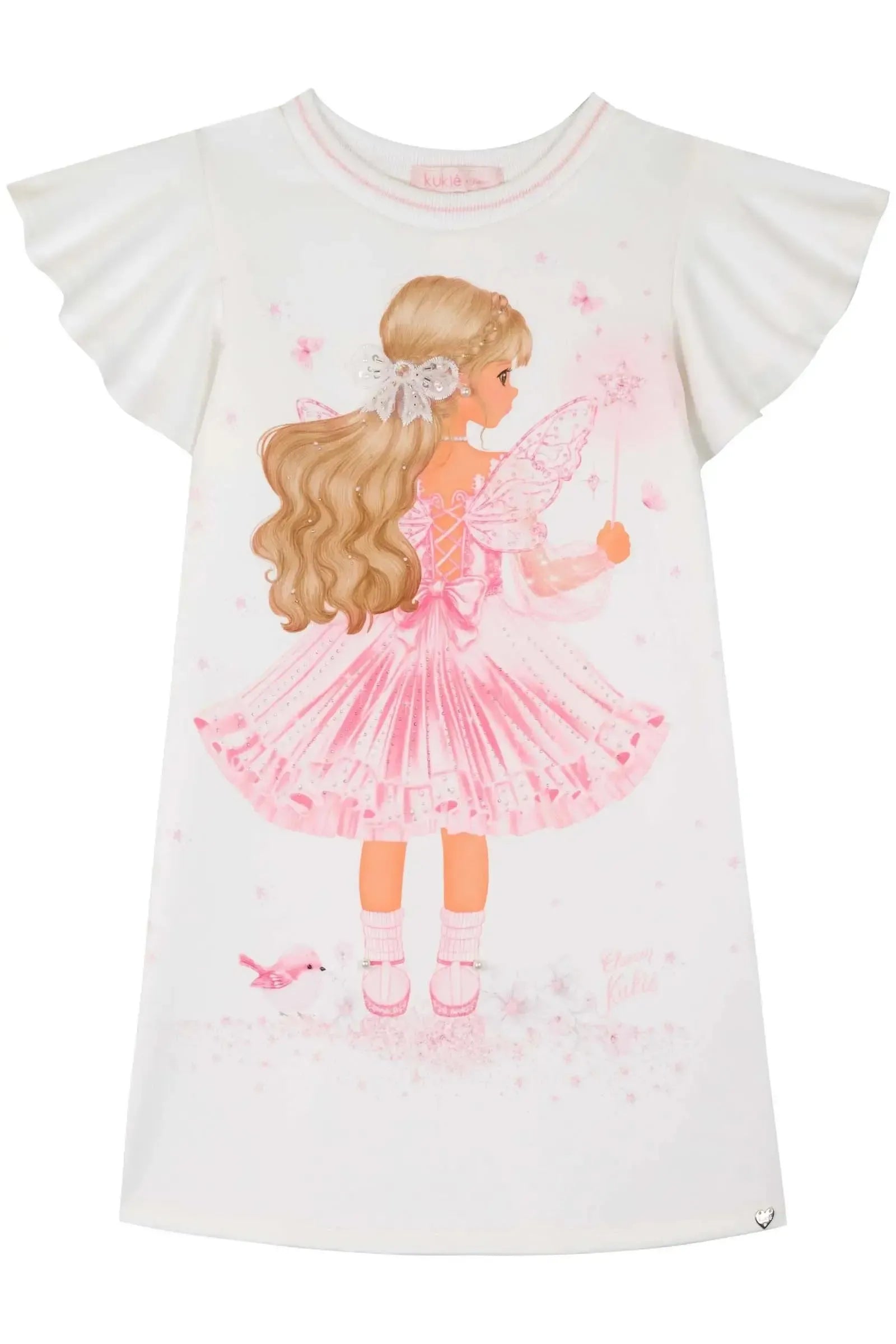 Vestido em Fly Tech 83192 Kukiê Infantil Menina
