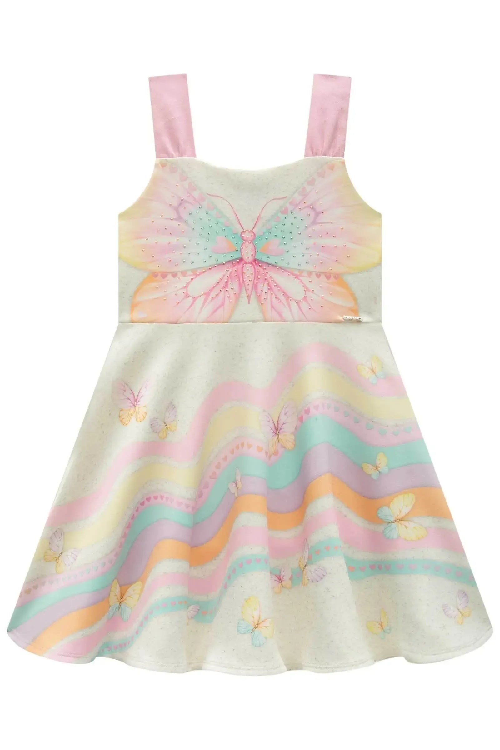 Vestido em Fly Tech 85278 Infanti Infantil Menina