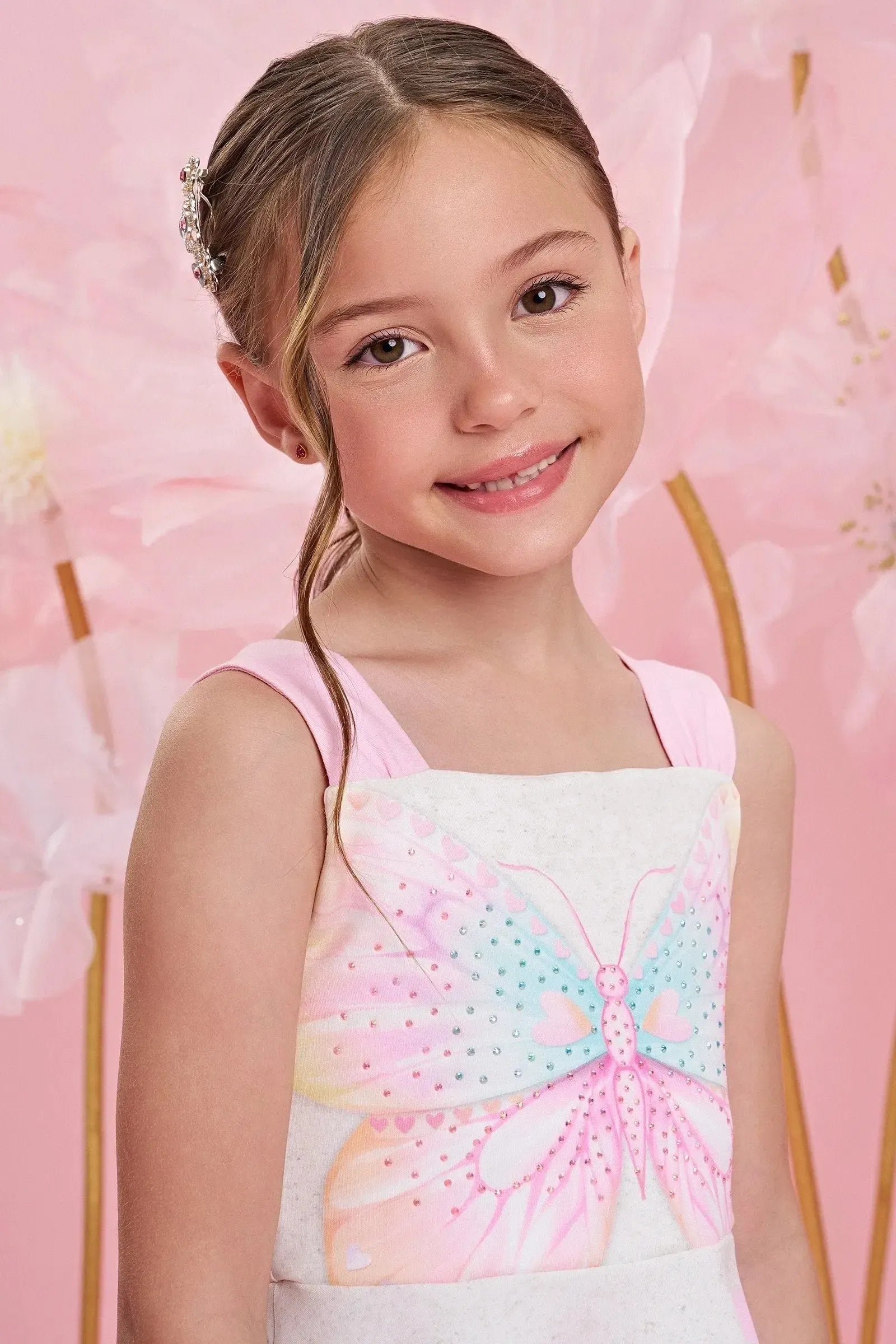 Vestido em Fly Tech 85278 Infanti Infantil Menina