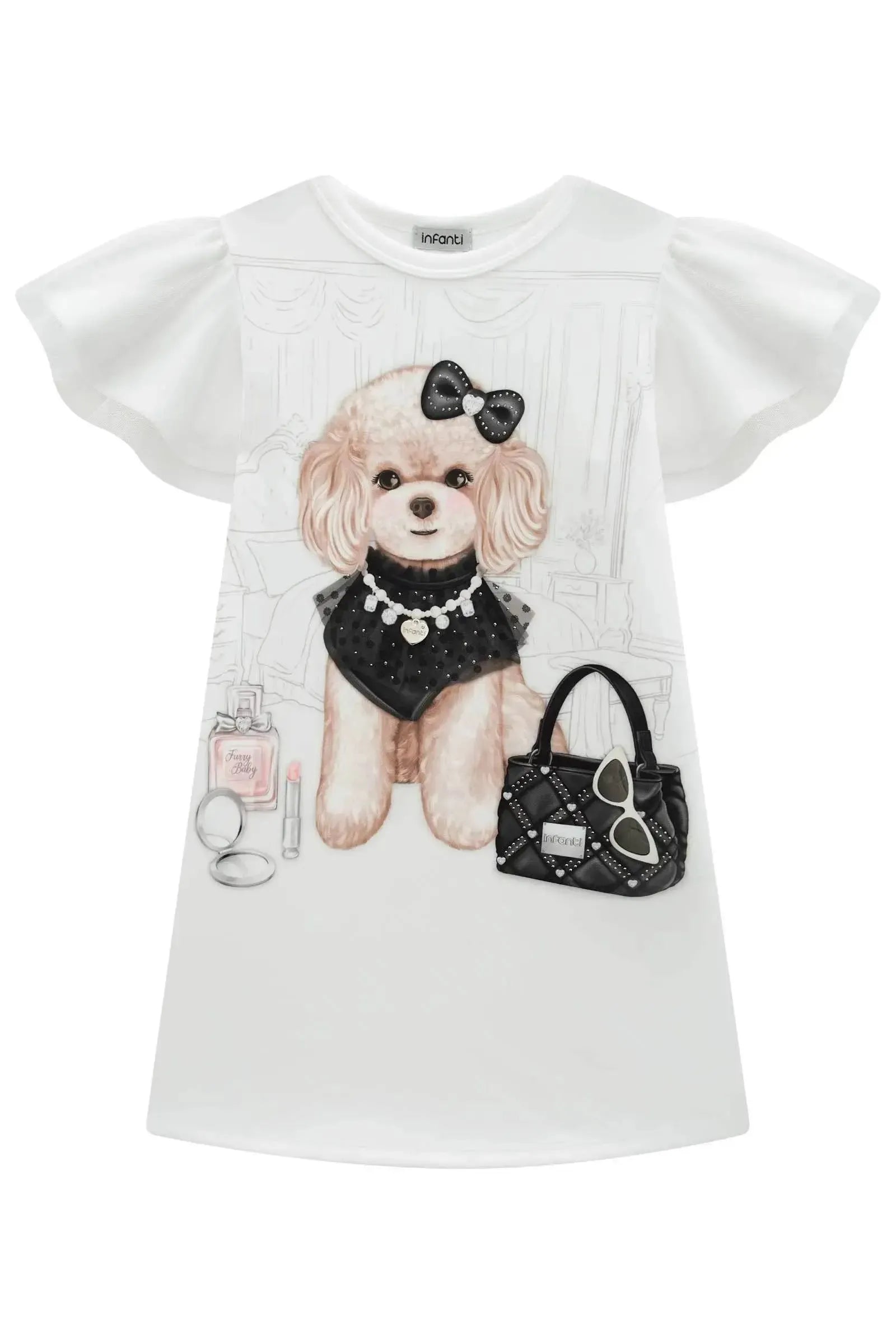 Vestido em Fly Tech 94911 Infanti Infantil Menina