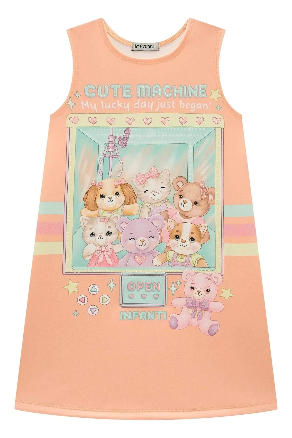 Vestido em Fly Tech 97942 Infanti Infantil Menina