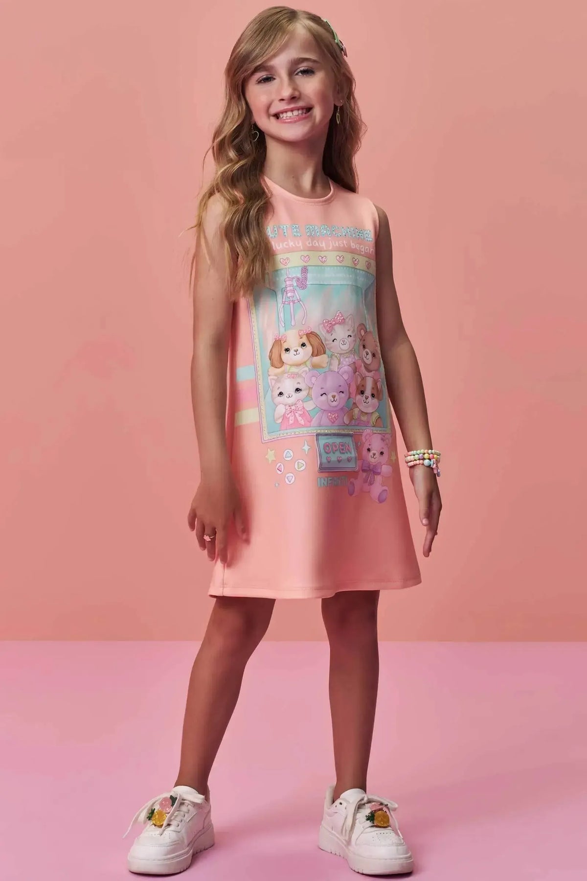 Vestido em Fly Tech 97942 Infanti Infantil Menina