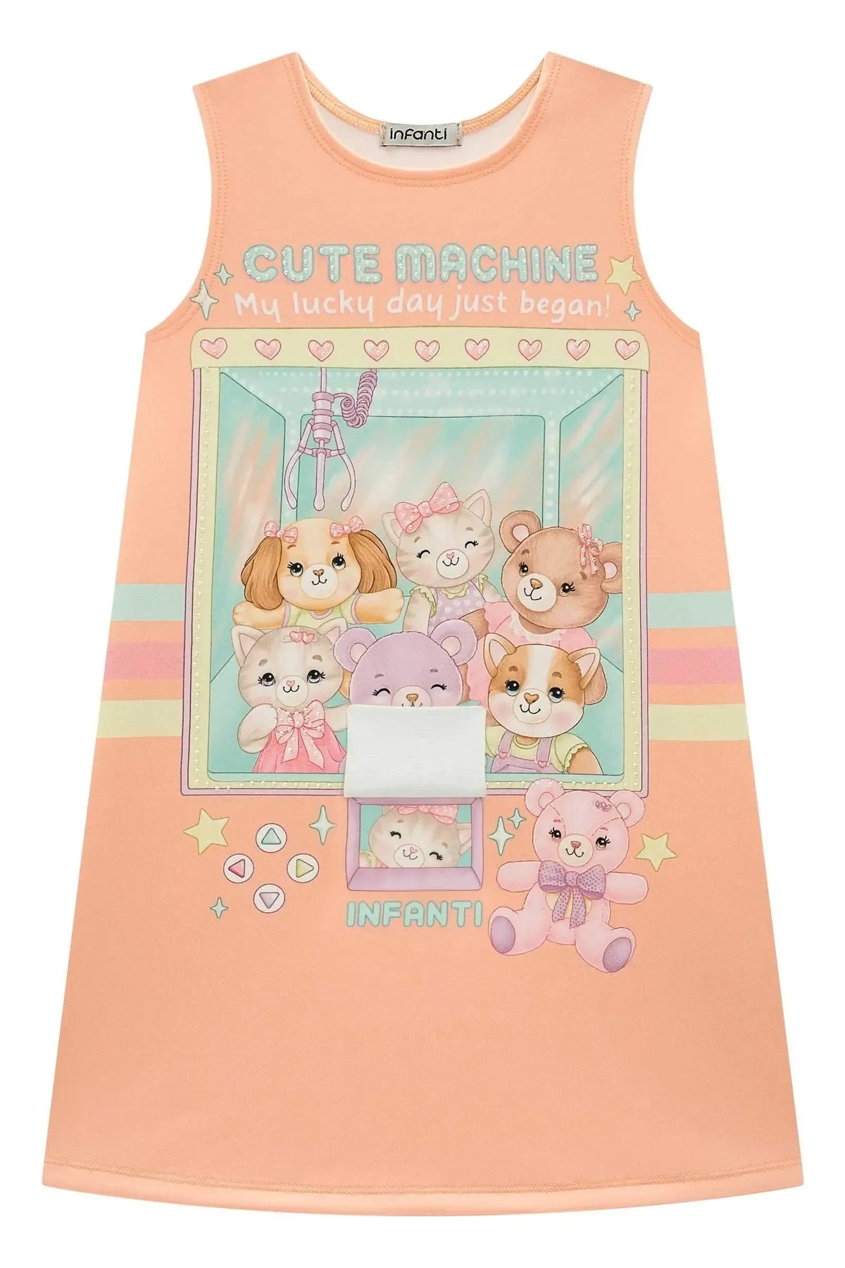 Vestido em Fly Tech 97942 Infanti Infantil Menina