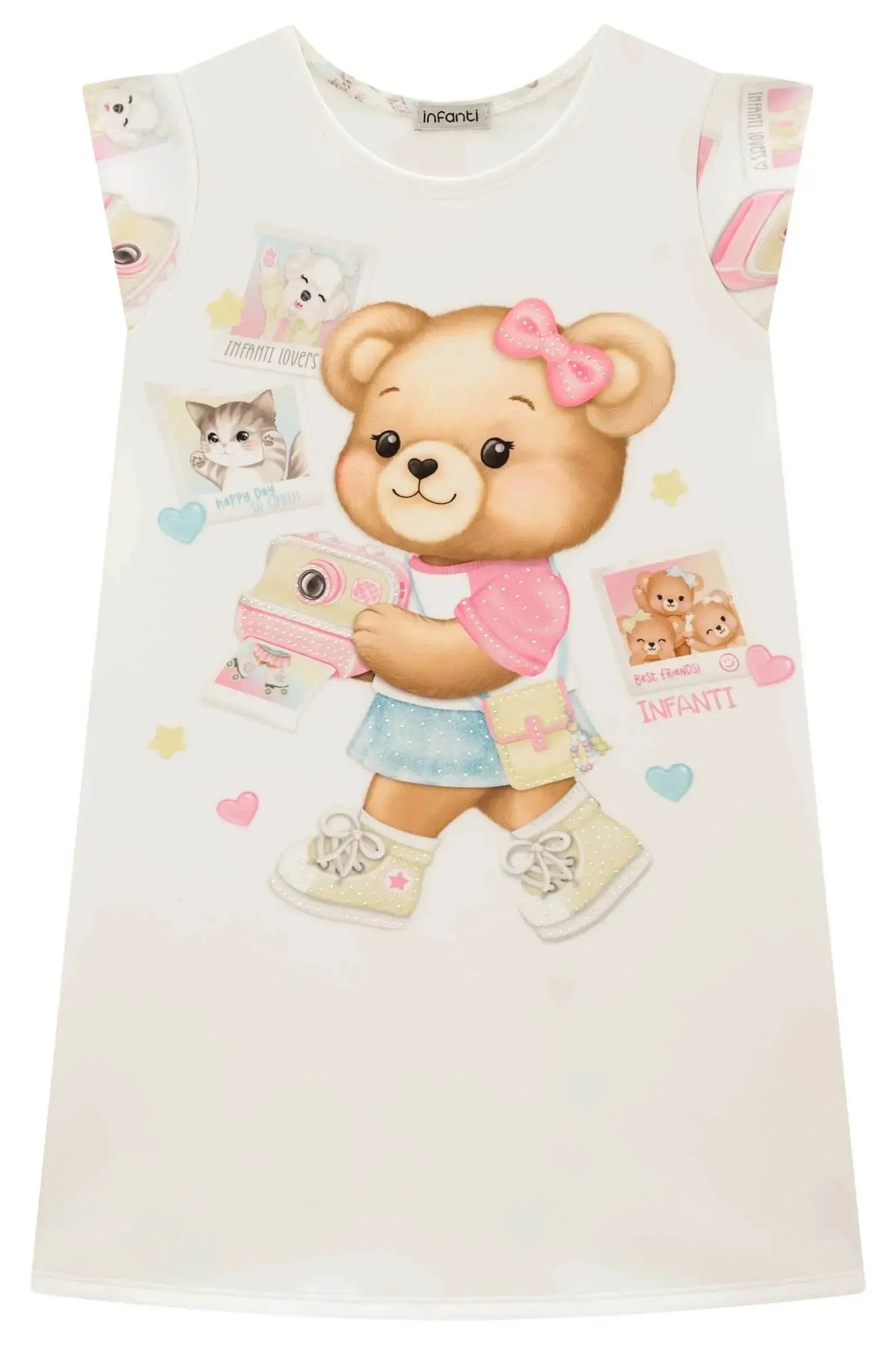 Vestido em Fly Tech 99133 Infanti Infantil Menina