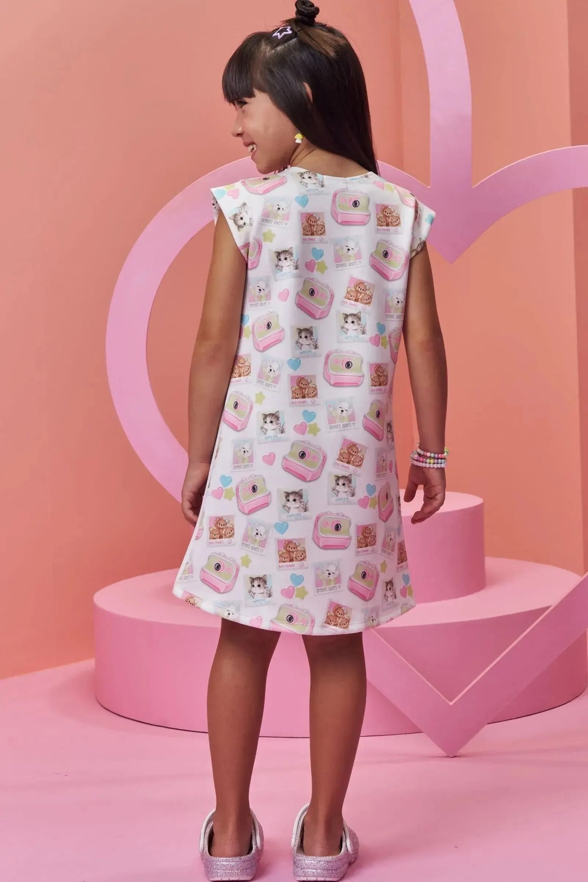 Vestido em Fly Tech 99133 Infanti Infantil Menina