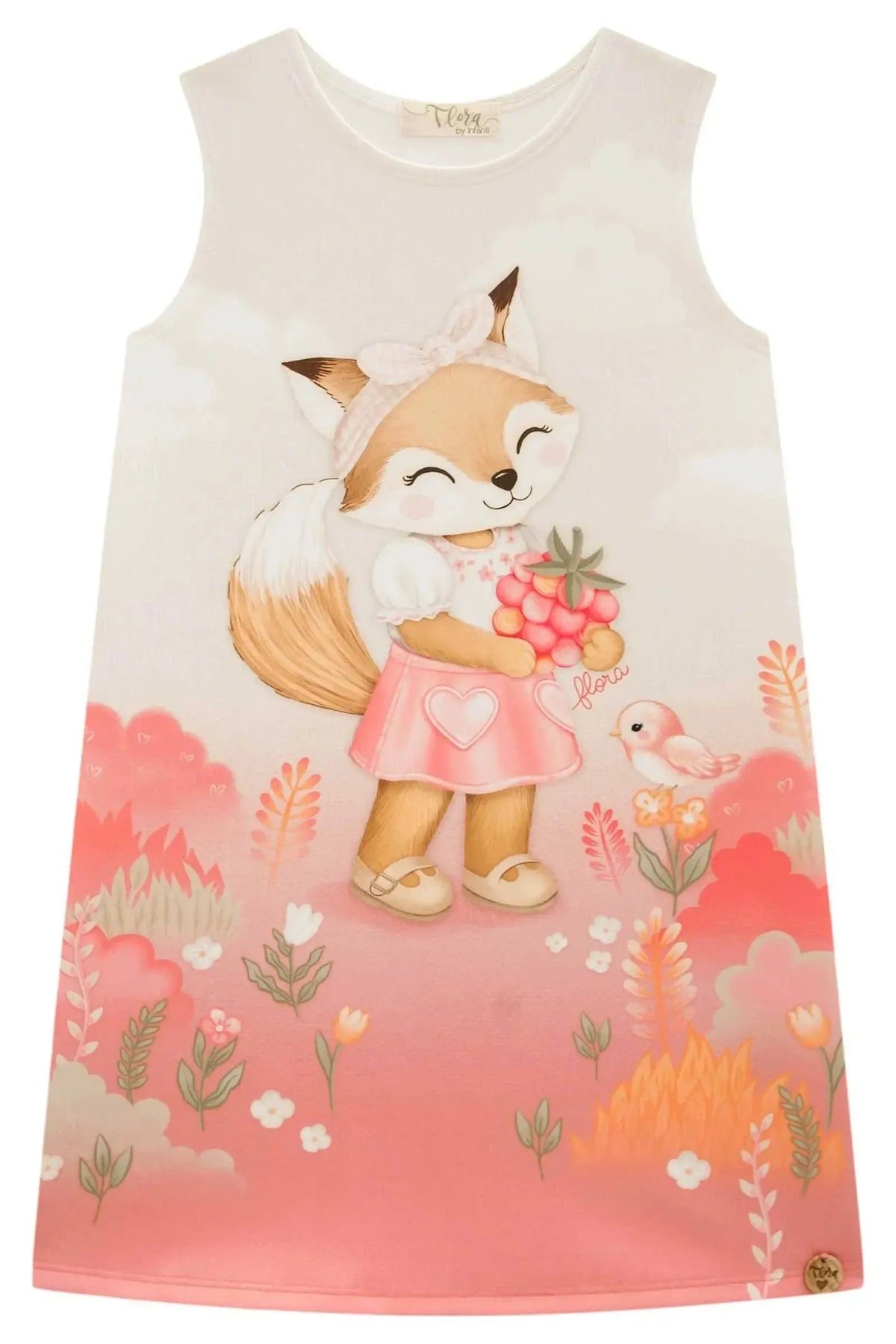 Vestido em Fly Tech 99141 Infanti Infantil Menina