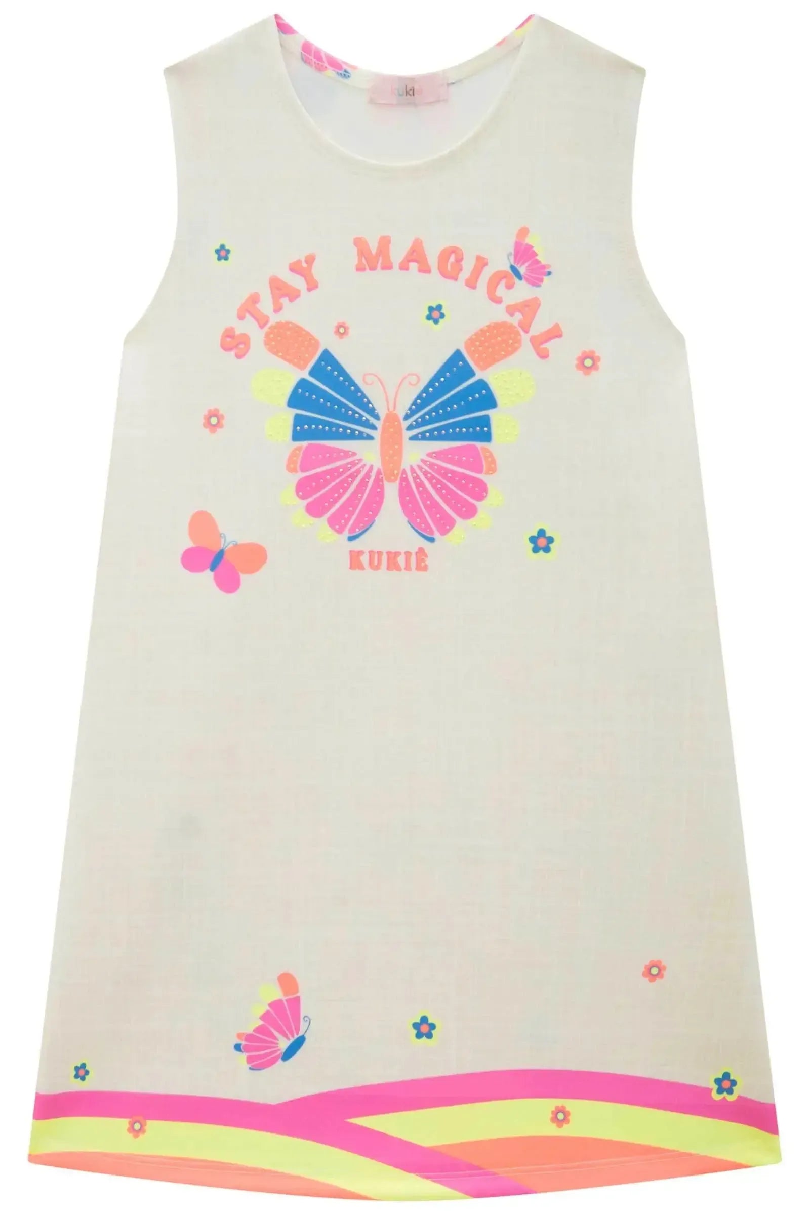 Vestido em Fly Tech 99639 Kukiê Infantil Menina