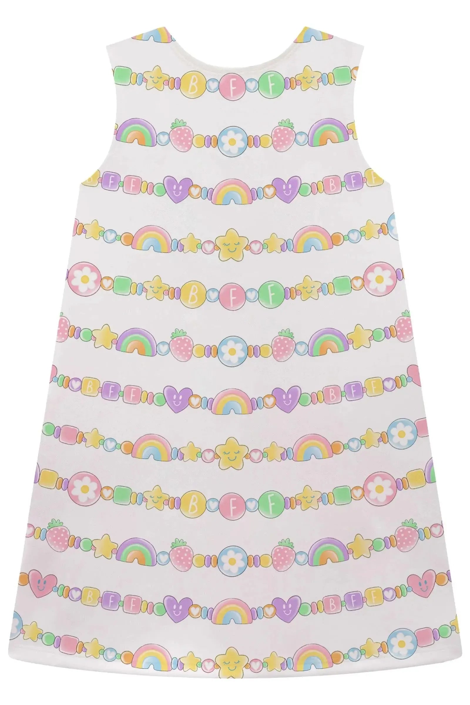 Vestido em Fly Tech. Acompanha Kit Pulseiras. 93432 Infanti Infantil Menina