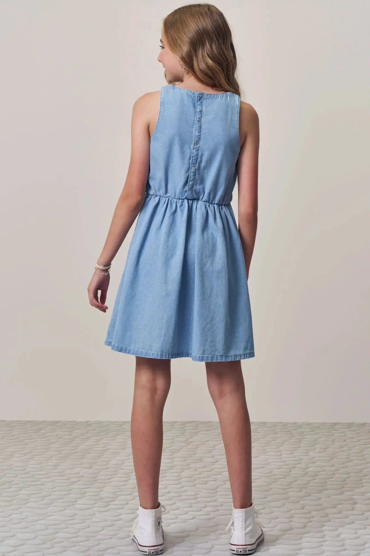 Vestido em Jeans Teca 98981 Lilimoon Teen Menina