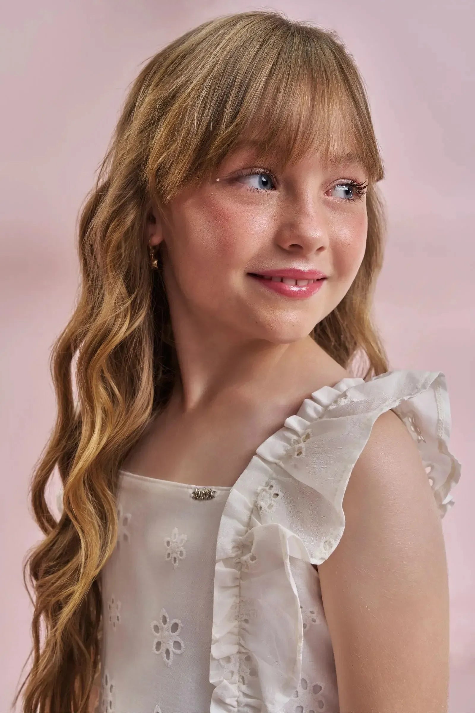 Vestido em Laise 100% Algodão 93687 Kukiê Infantil Menina