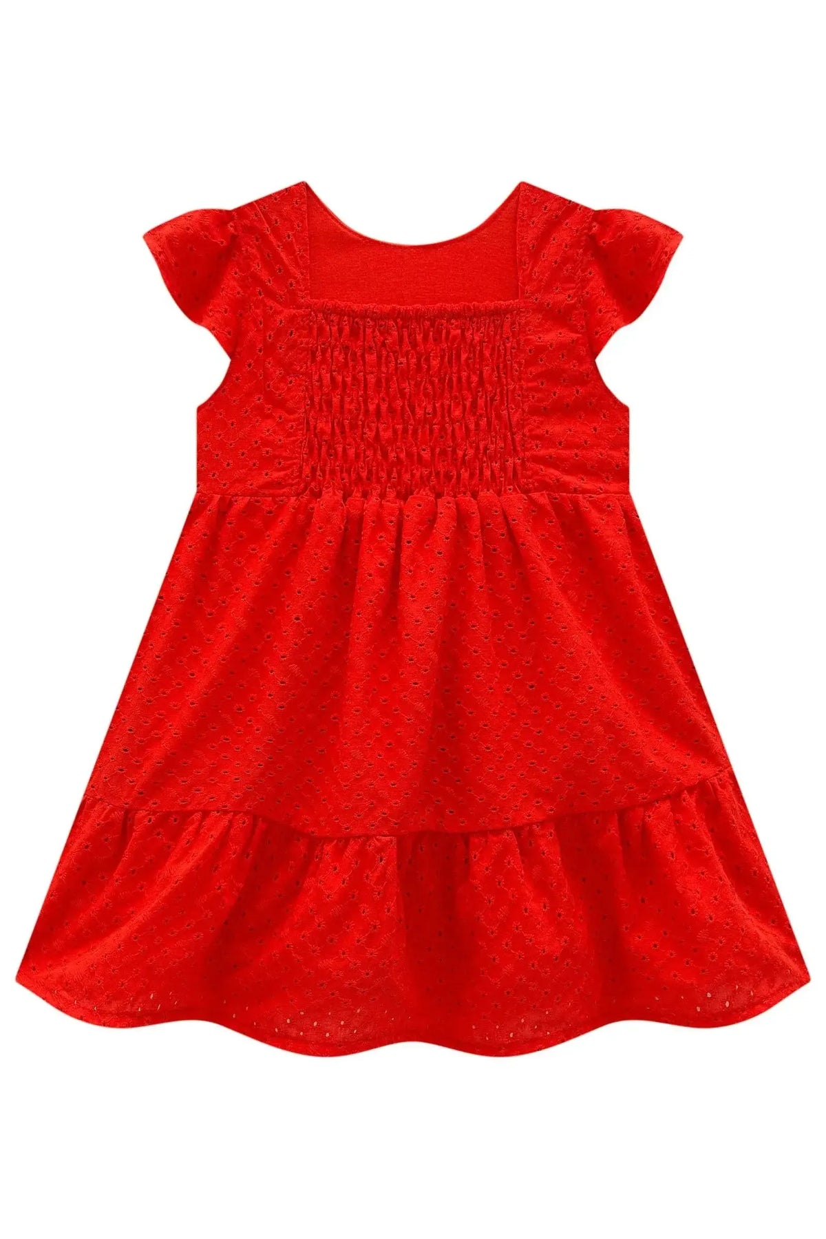 Vestido em Laise Bordada 98579 Infanti Bebê Menina