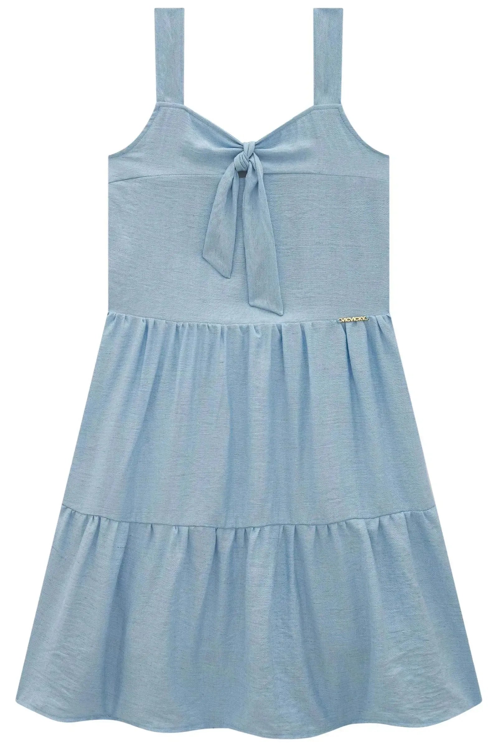 Vestido em Linho Capri 94415 Vic&Vicky Teen Menina