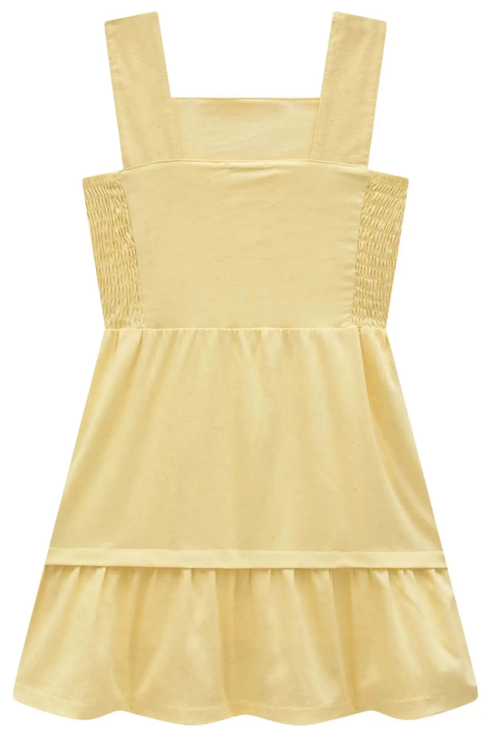 Vestido em Linho com Elastano 98874 Vic Teen Menina