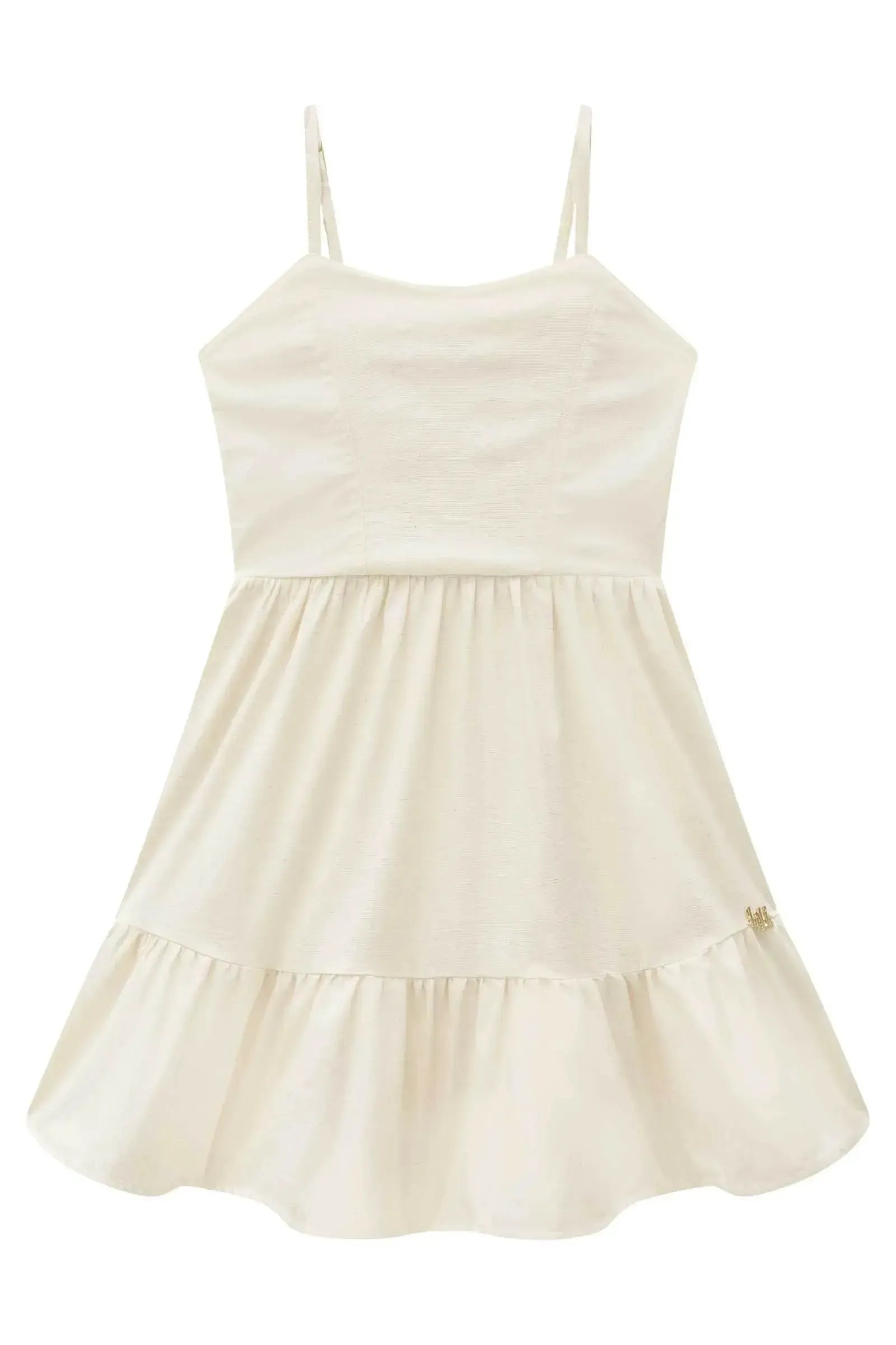Vestido em Linho Santorine 92617 Lilimoon Teen Menina