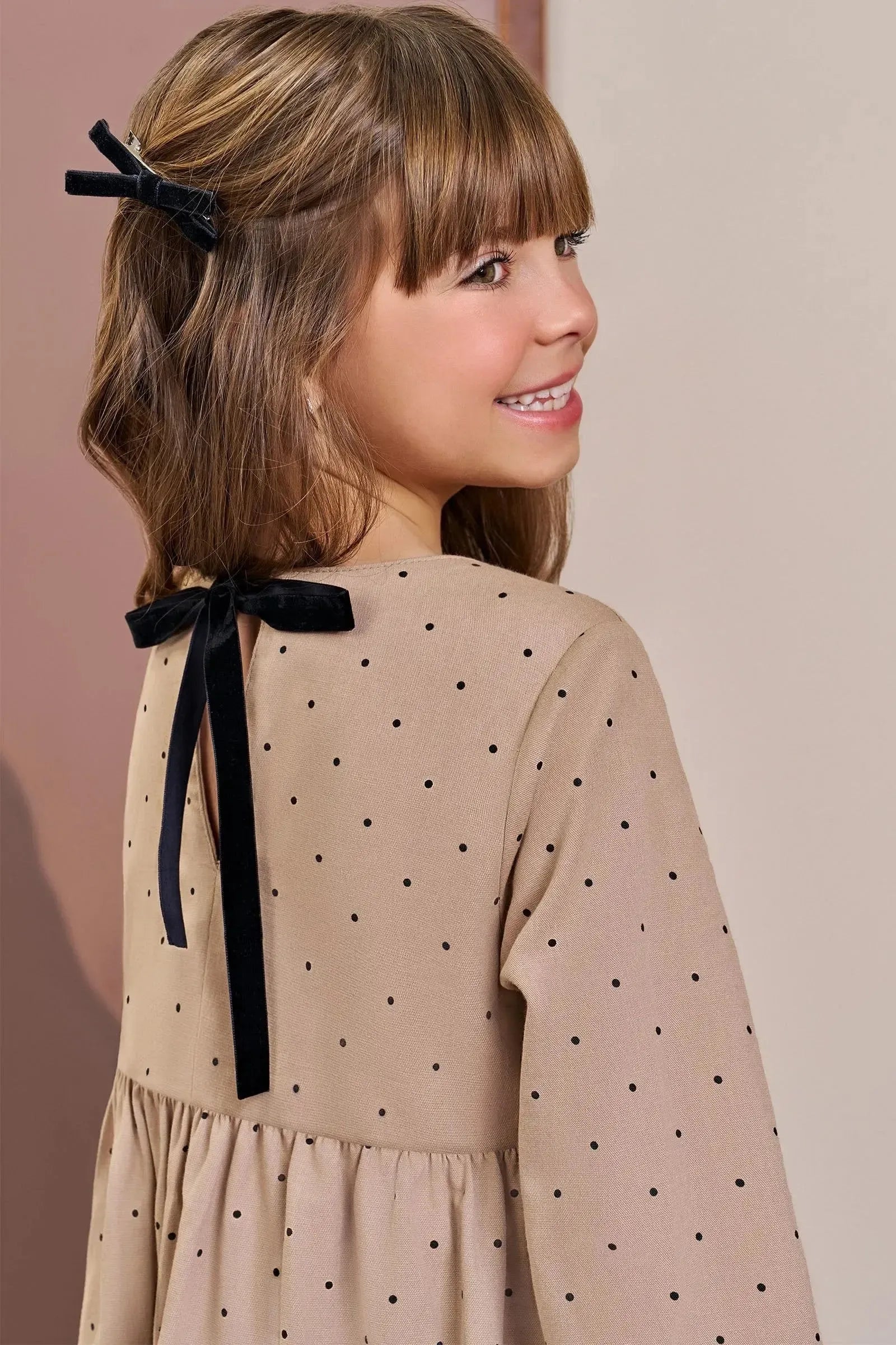 Vestido em Linho Santorine com Elastano 90336 Infanti Infantil Menina