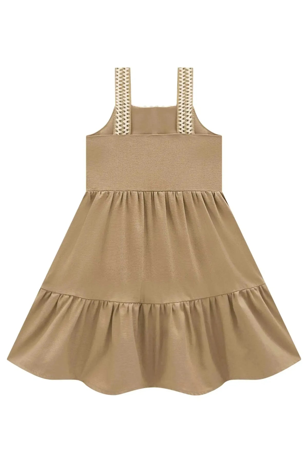 Vestido em Linho Santorine com Elastano 98360 Infanti Infantil Menina
